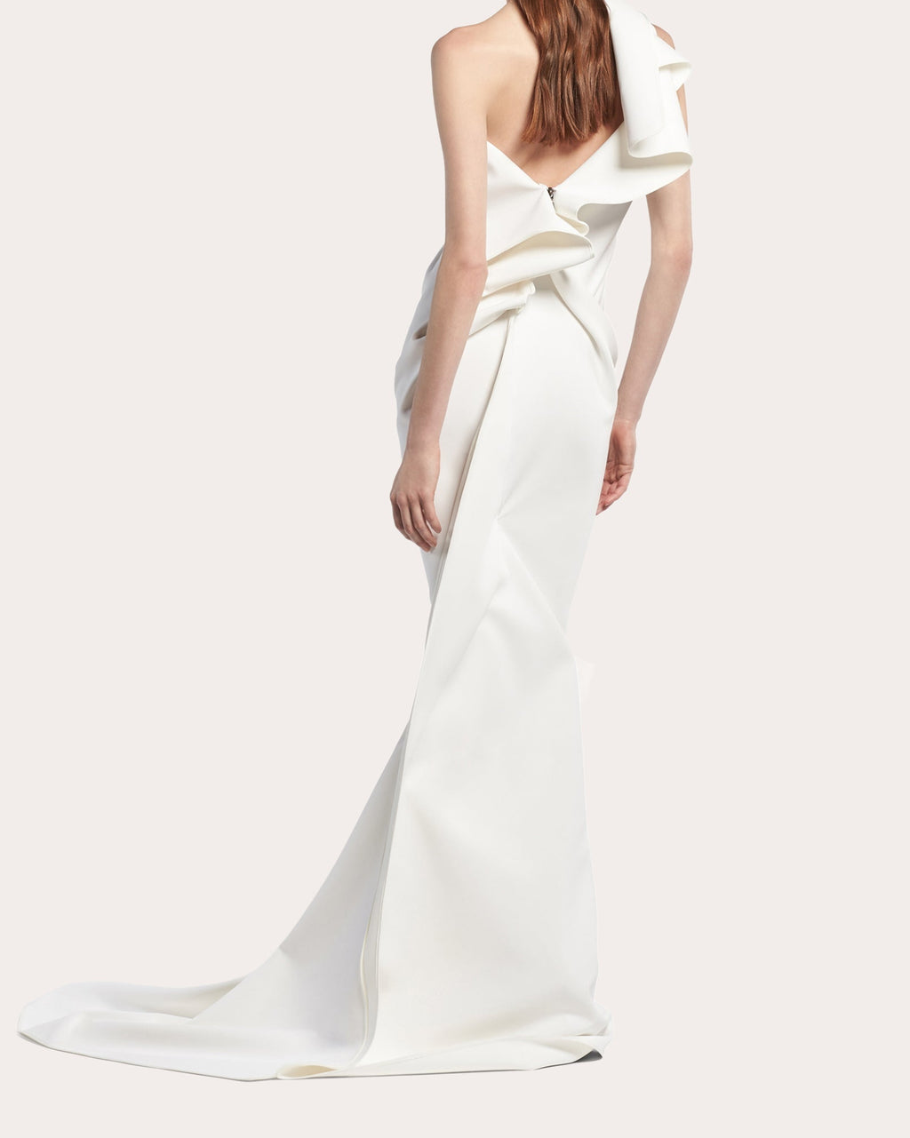 Instrumental Asymmetric Drape Bonded Gown