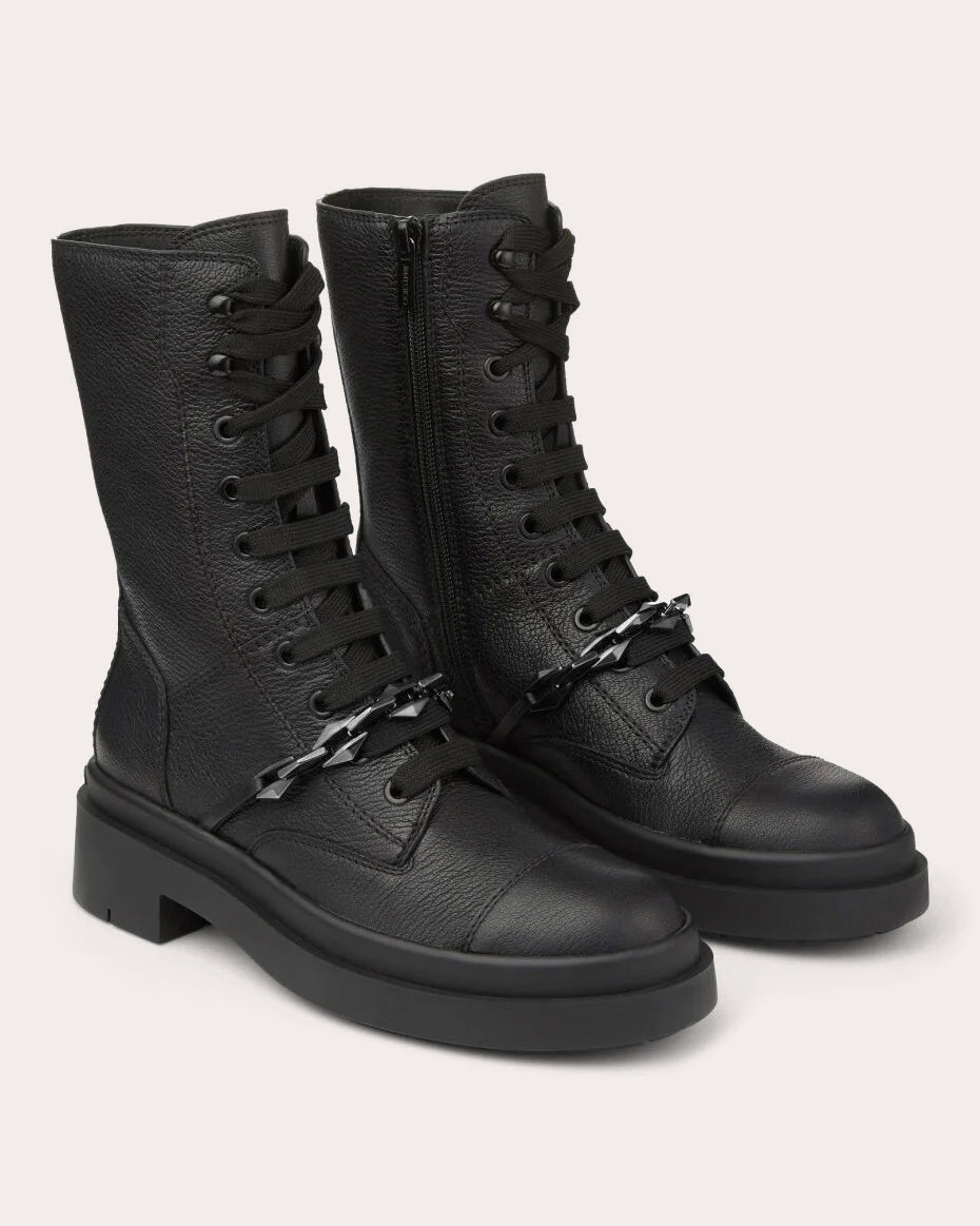 Nari Grained-Leather Ankle Boot