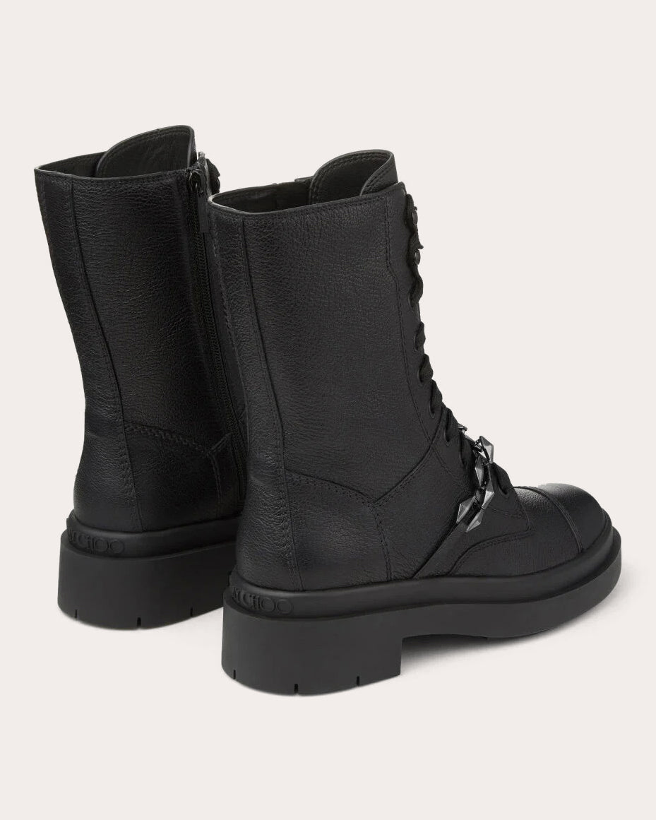 Nari Grained-Leather Ankle Boot