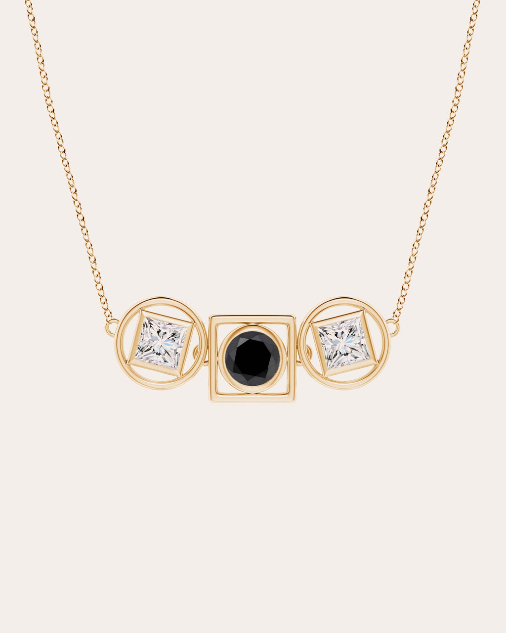 Infinity 14K Gold Diamond Pendant Necklace