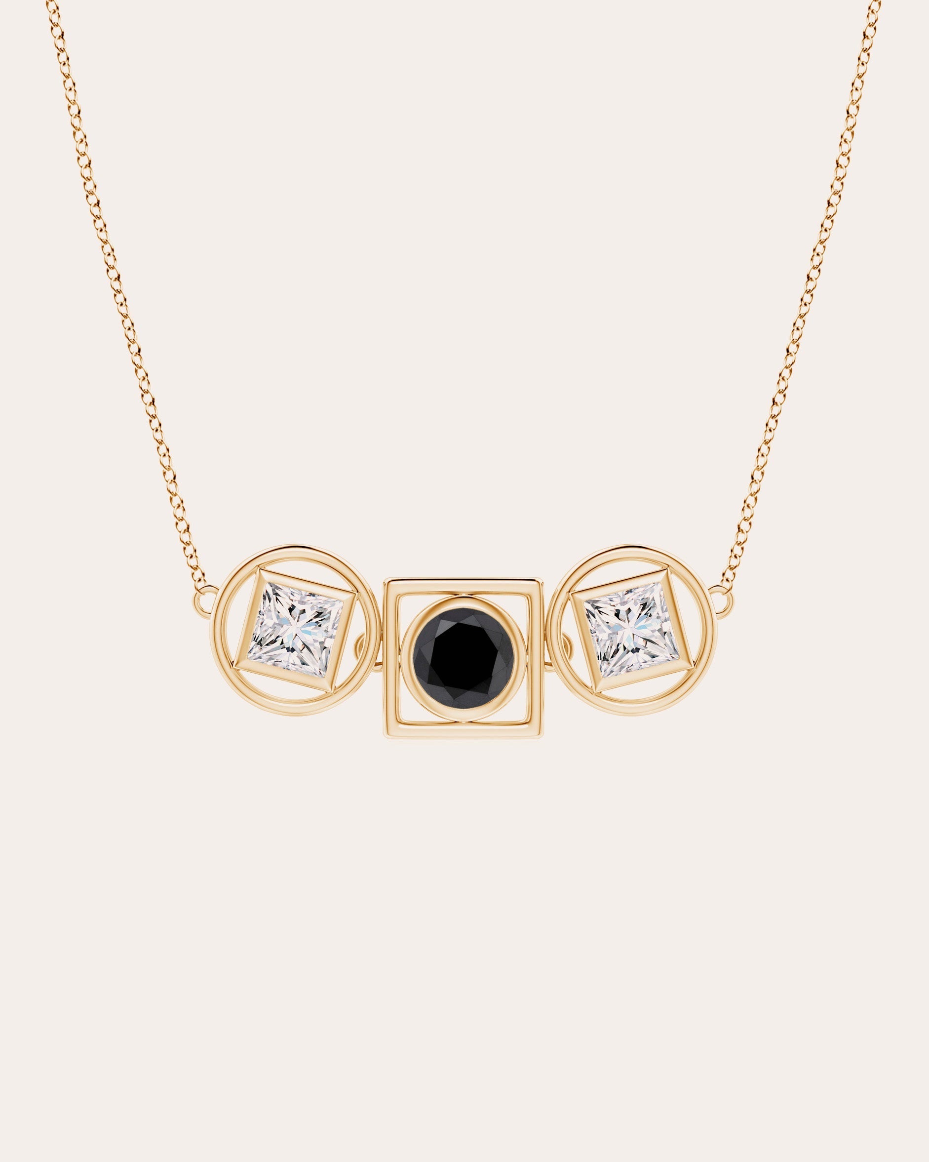 Infinity 14K Gold Diamond Pendant Necklace