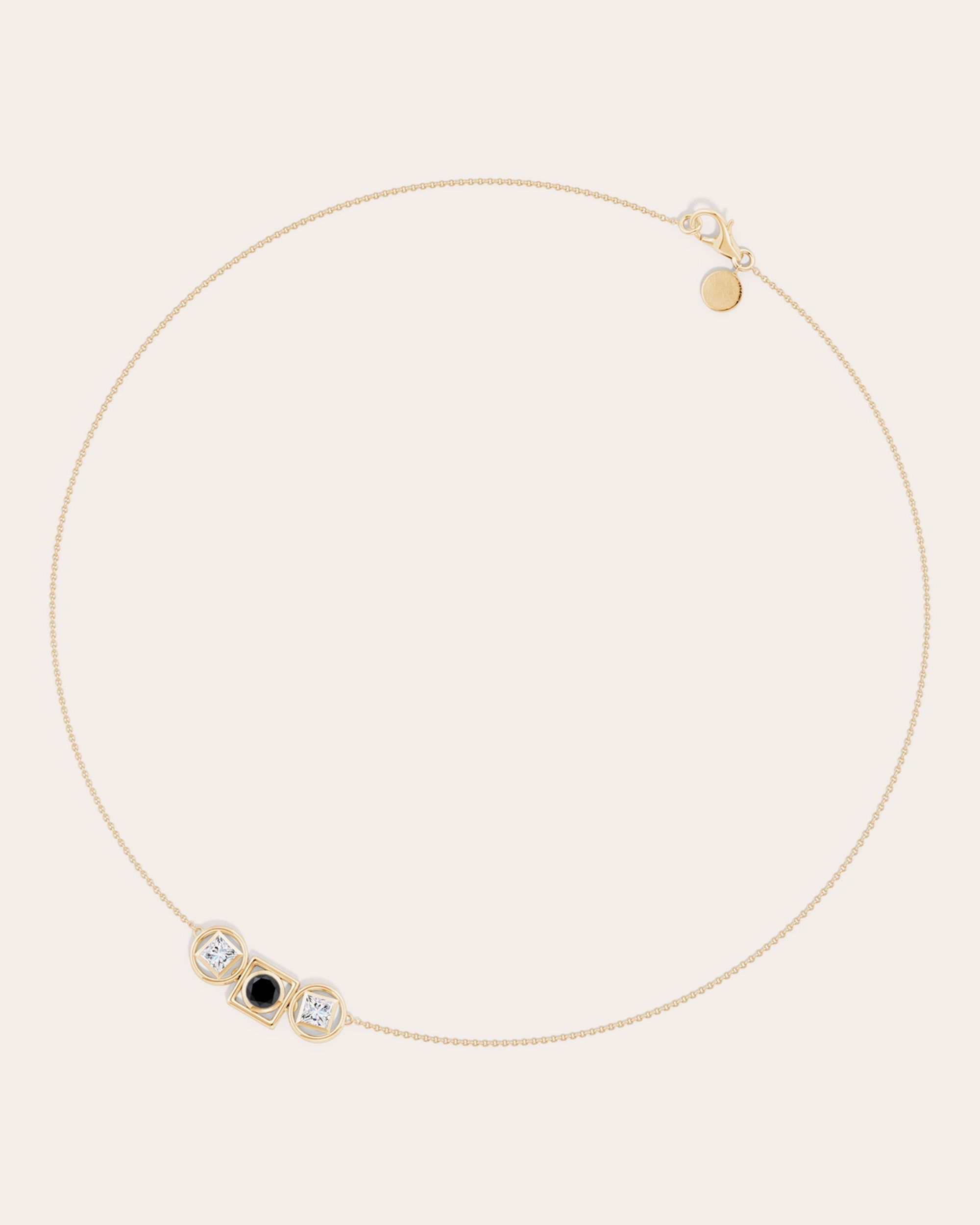 Infinity 14K Gold Diamond Pendant Necklace
