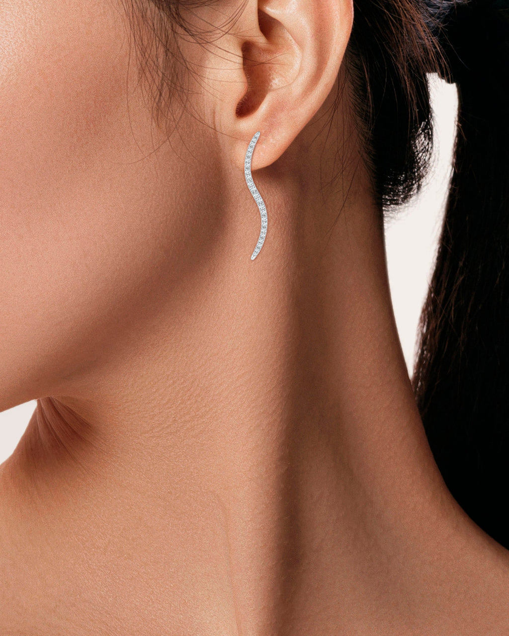 Shangri-La 14K Gold Diamond Earrings