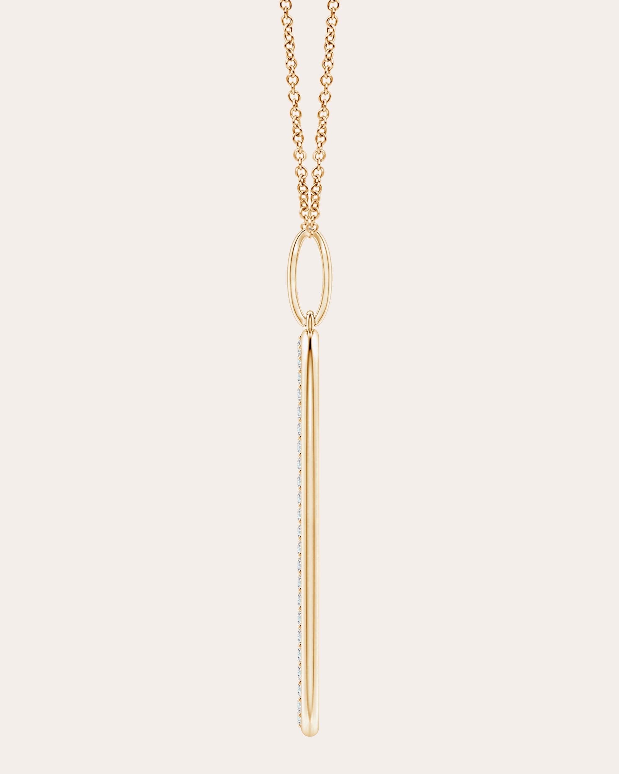 Shangri-La 14K Gold Diamond Yin-Yang Pendant Necklace