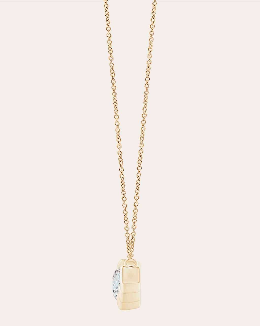 Indochine Bamboo 14K Gold Diamond Pendant Necklace