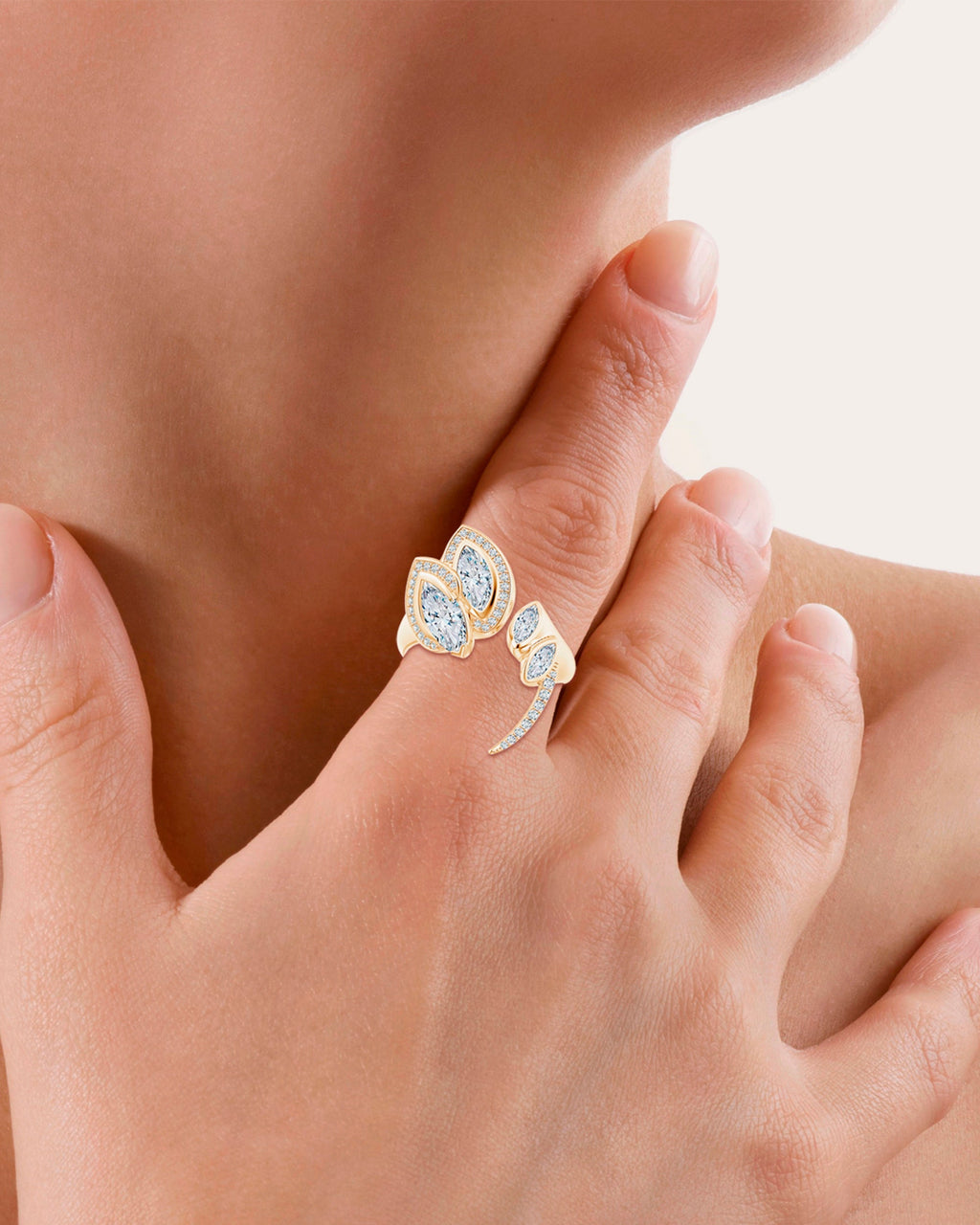Sumi 14K Gold Diamond Ring