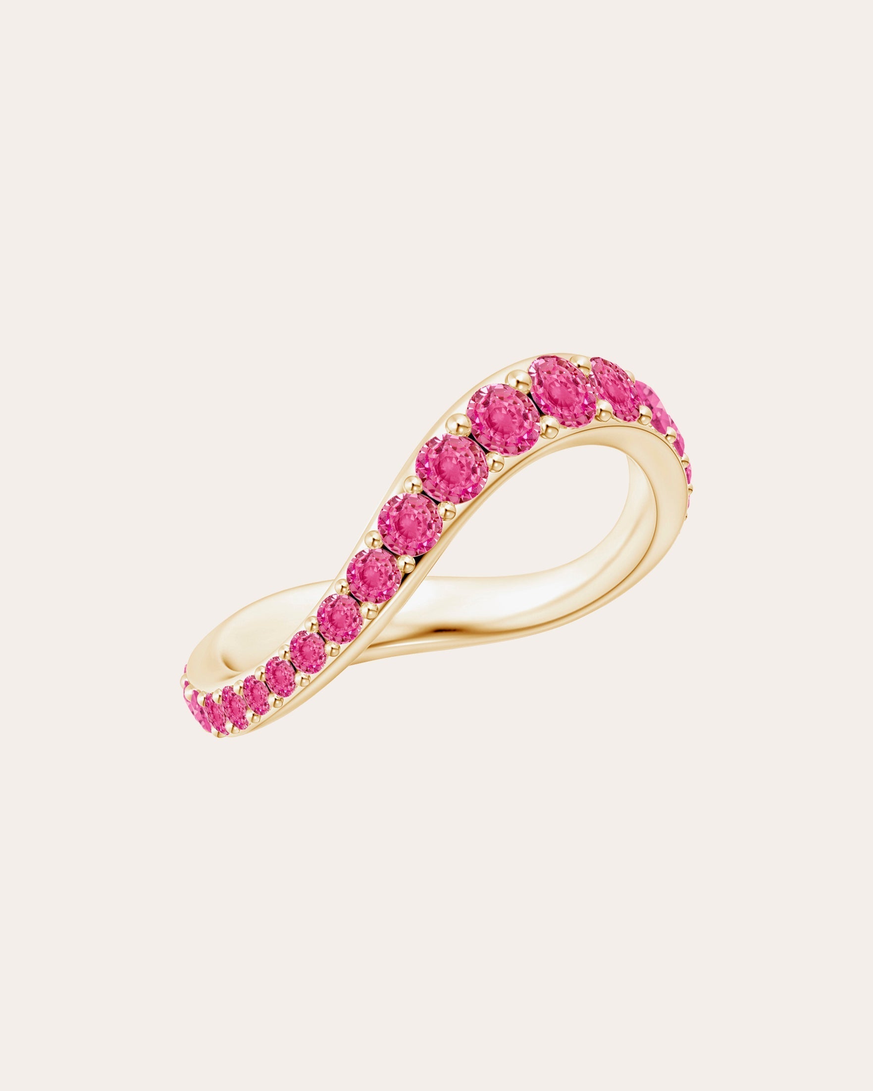 Shangri-La 14K Gold Pink Sapphire Ring