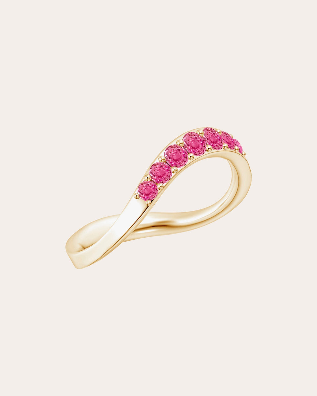 Shangri-La 14K Gold Pink Sapphire Ring