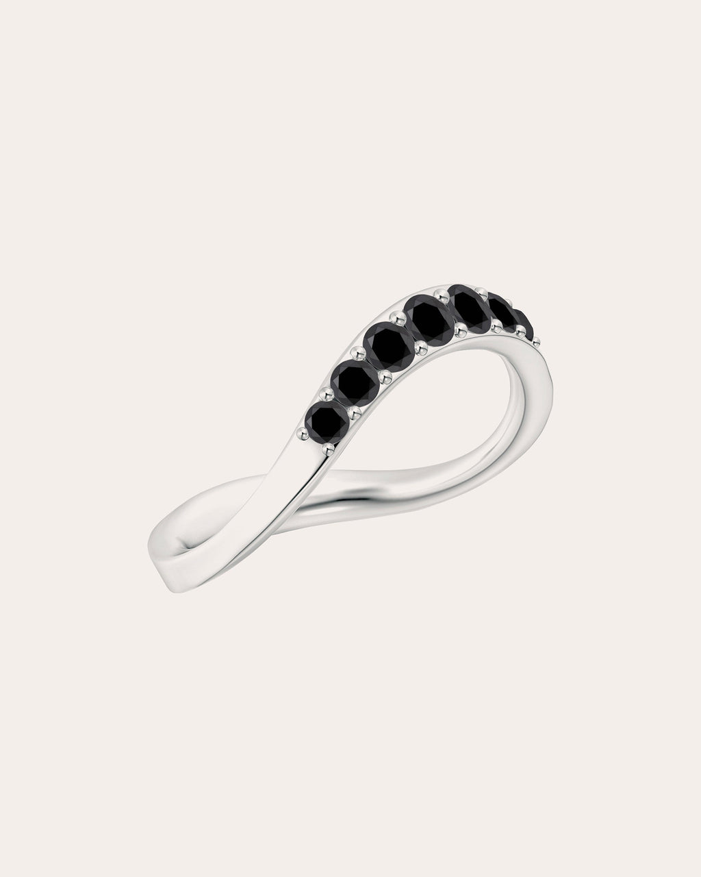 Shangri-La 14K Gold Black Diamond Ring