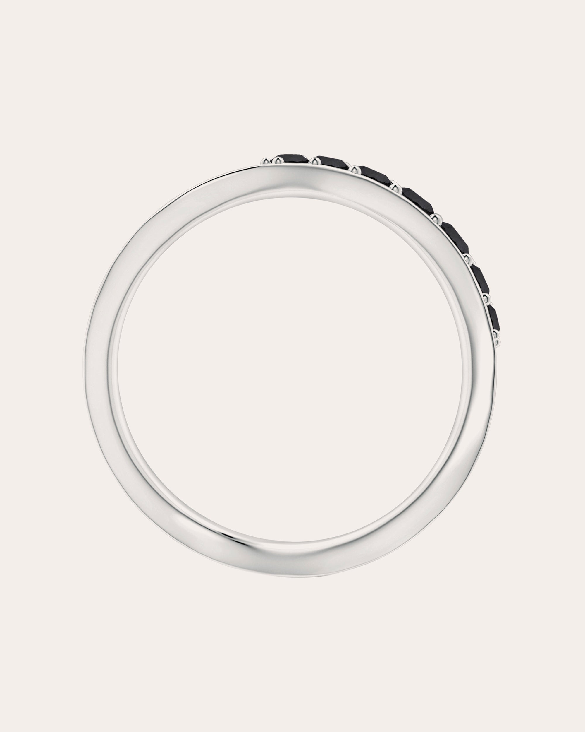 Shangri-La 14K Gold Black Diamond Ring