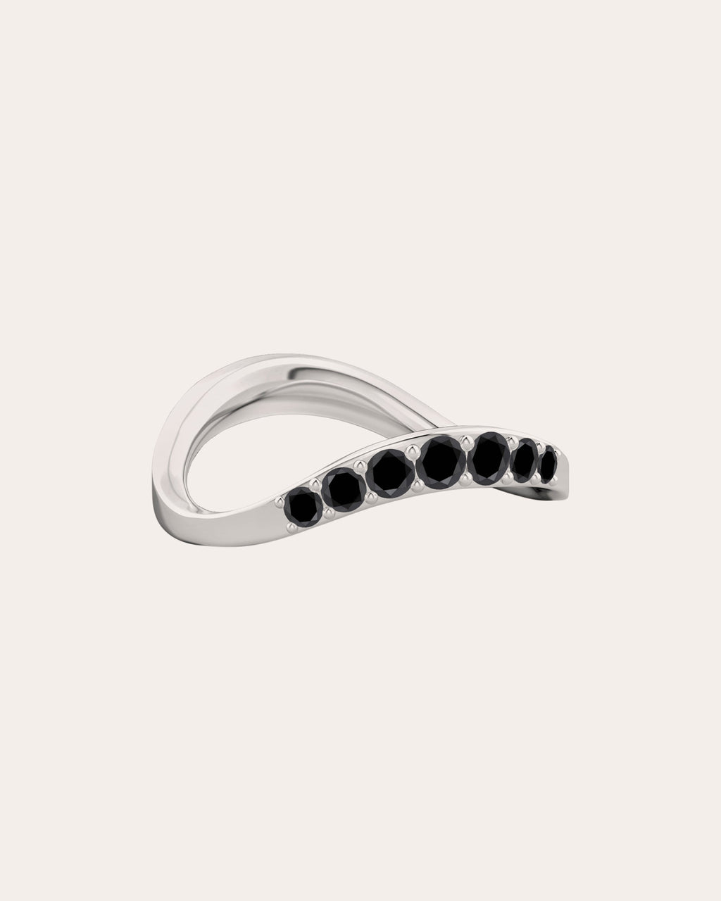 Shangri-La 14K Gold Black Diamond Ring