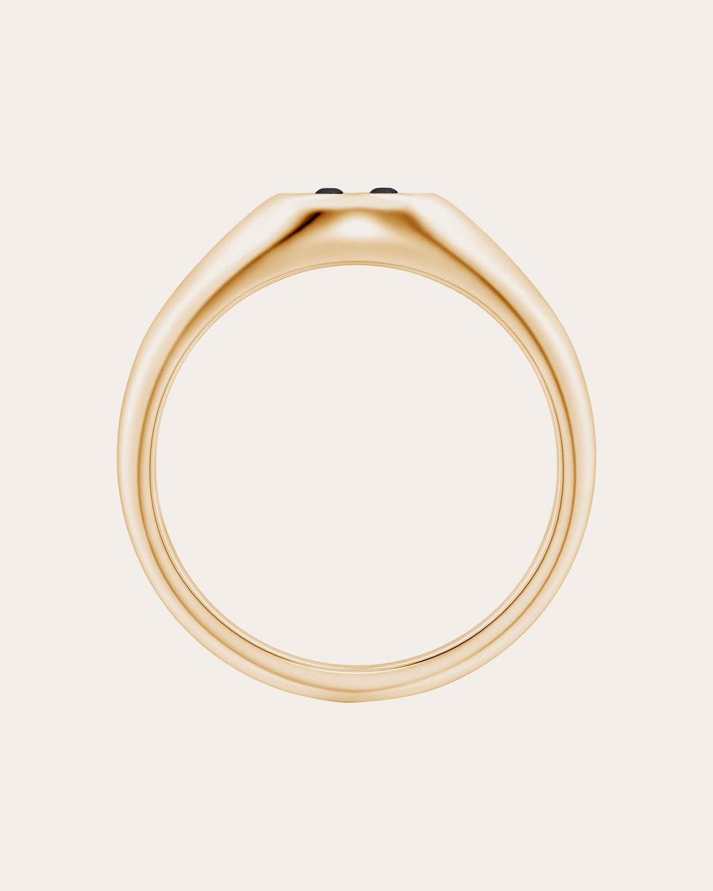 Shangri-La 14K Gold Diamond Yin-Yang Signet Ring