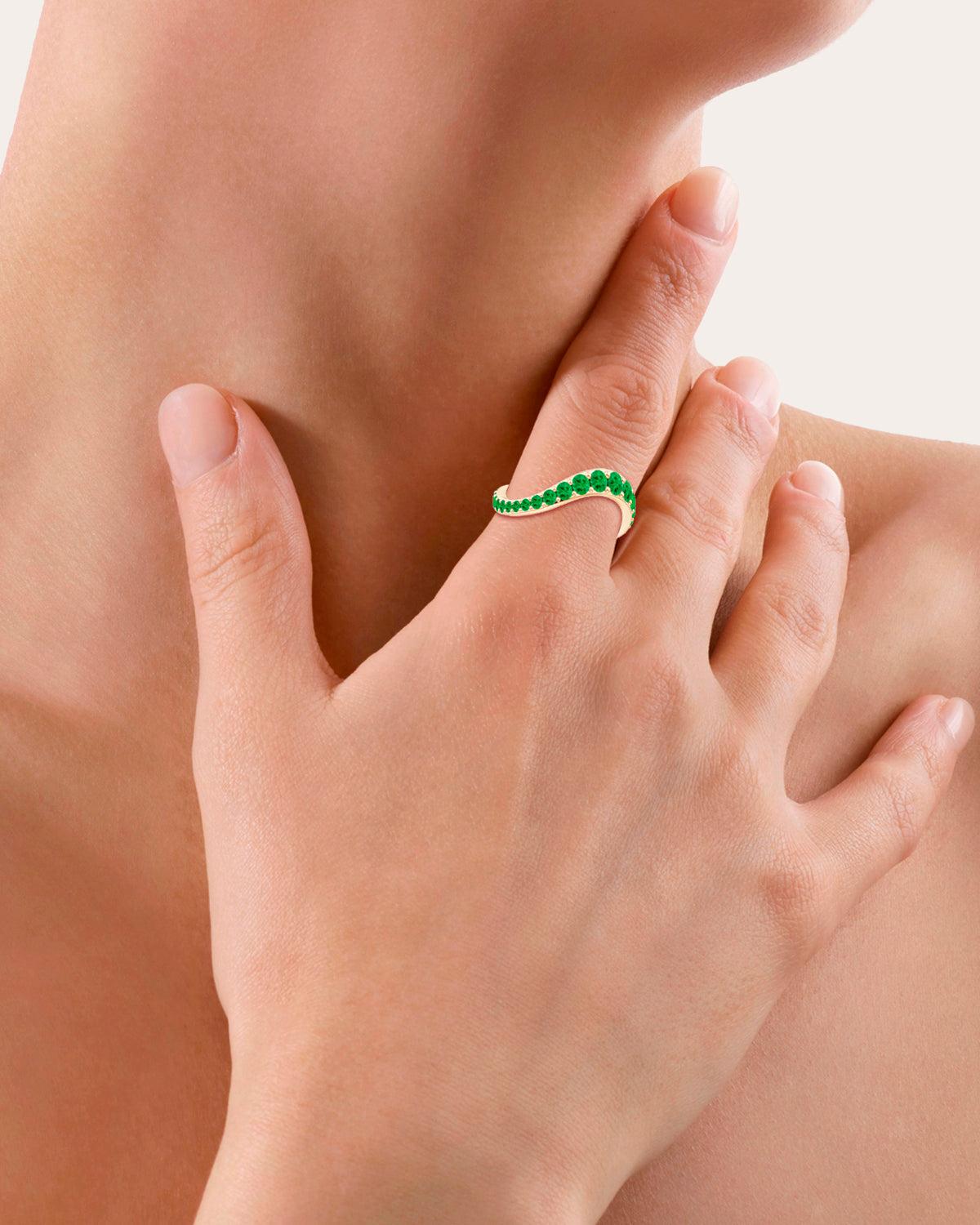 Shangri-La 14K Gold Tsavorite Ring