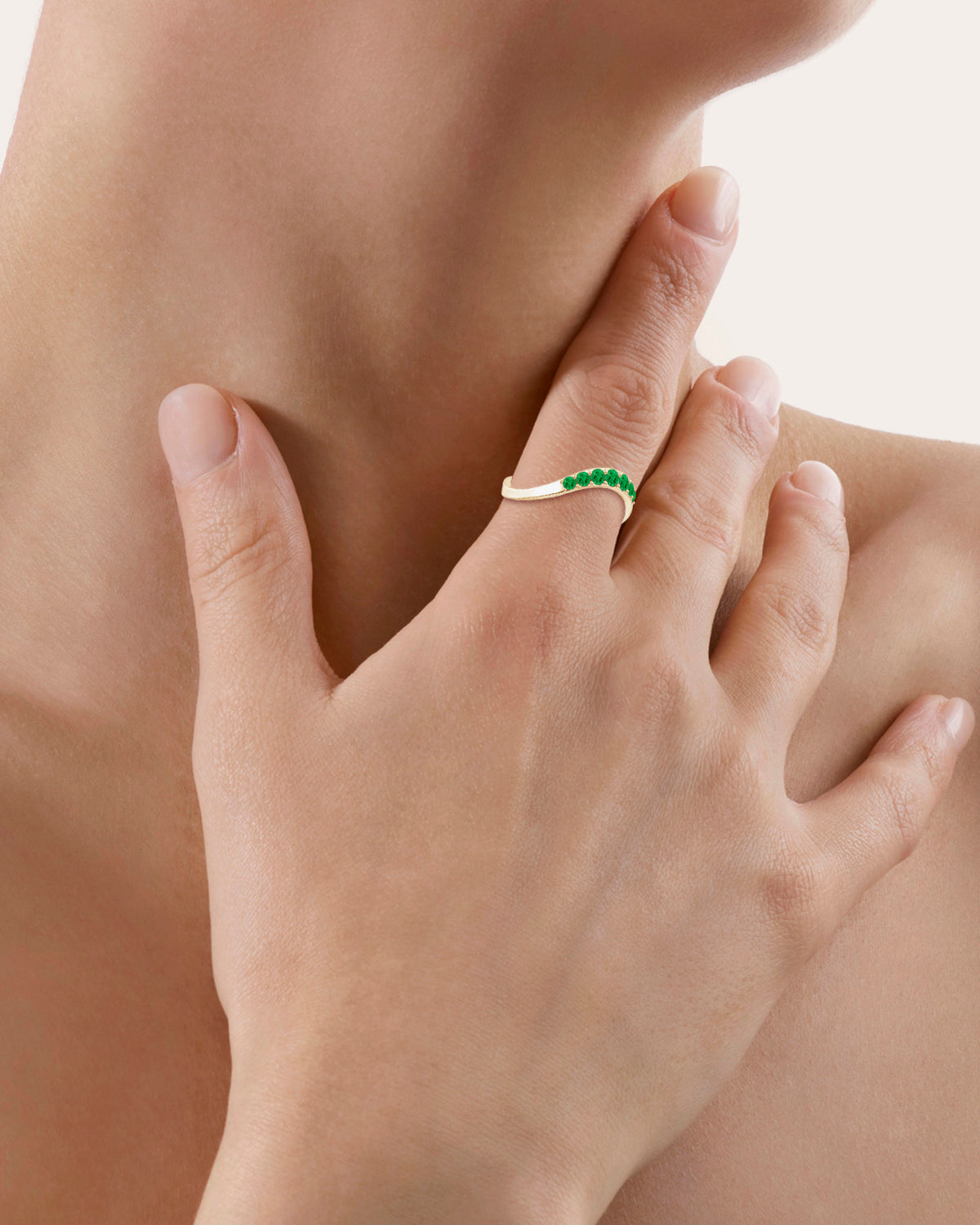 Shangri-La 14K Gold Tsavorite Ring