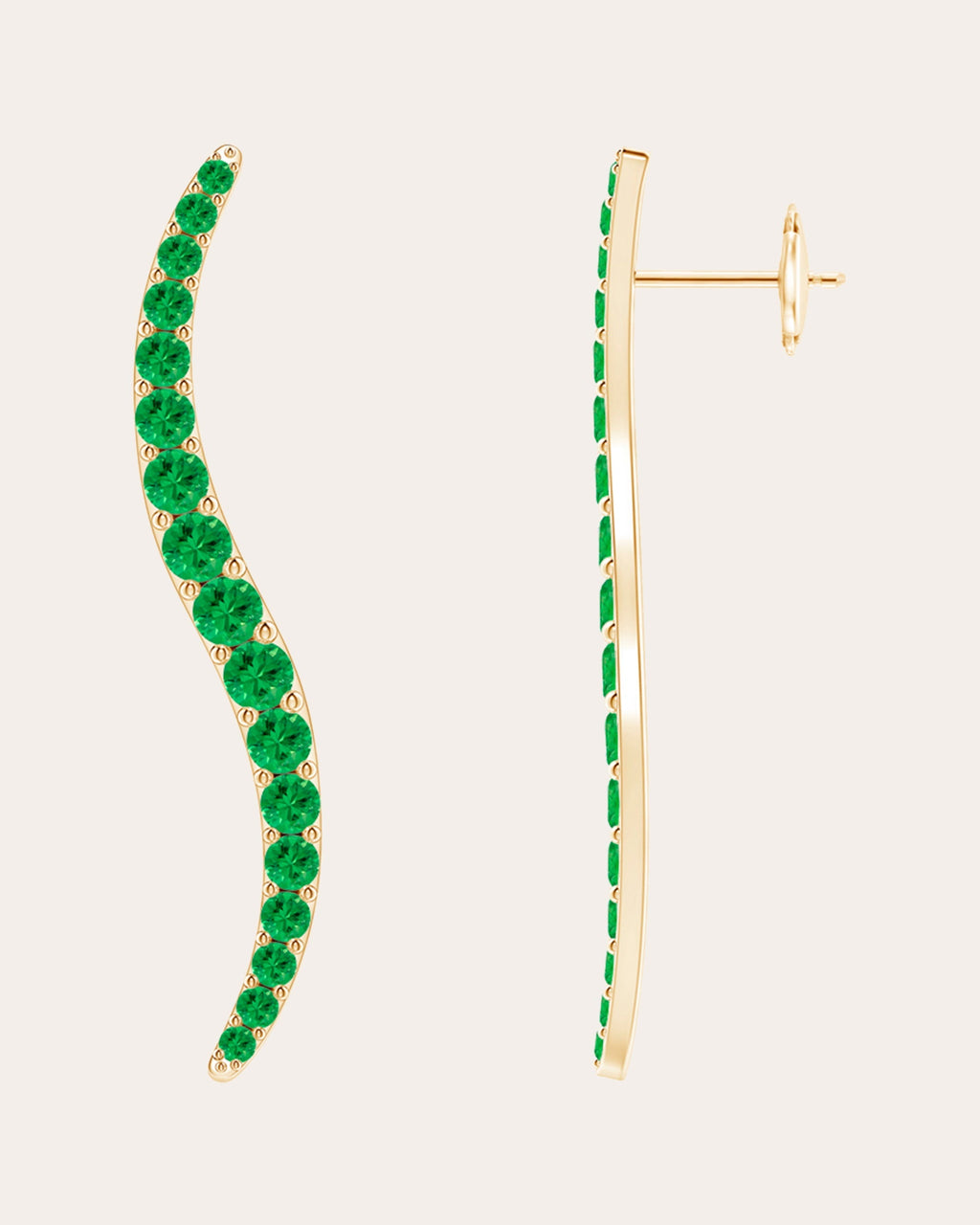Shangri-La 14K Gold Tsavorite Earrings