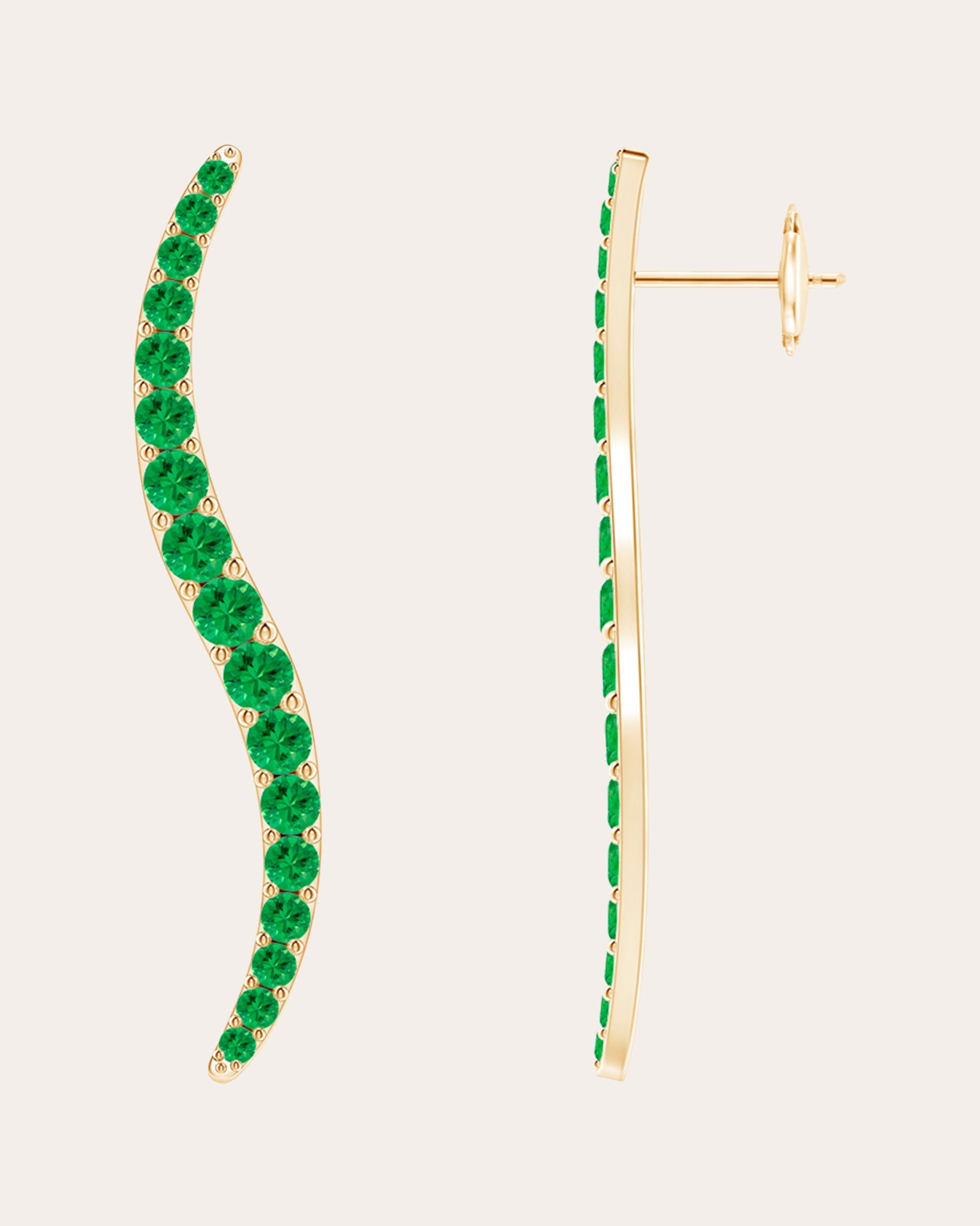 Shangri-La 14K Gold Tsavorite Earrings