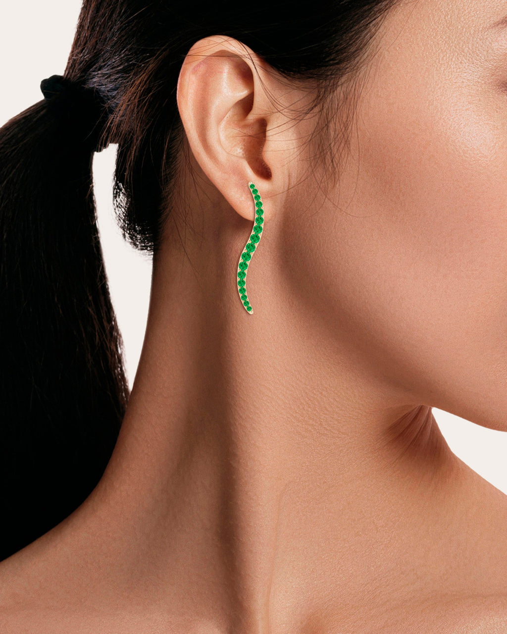Shangri-La 14K Gold Tsavorite Earrings