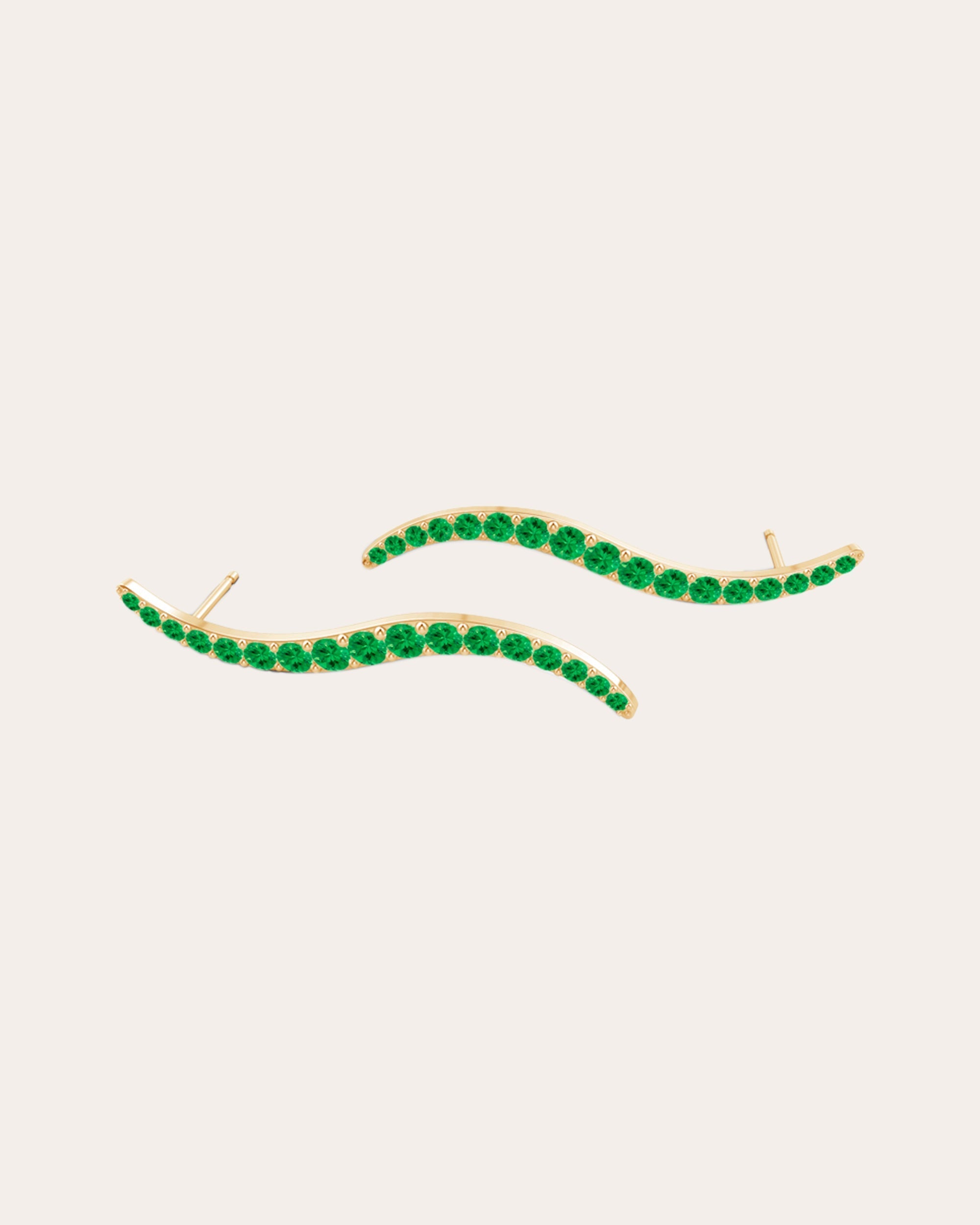 Shangri-La 14K Gold Tsavorite Earrings