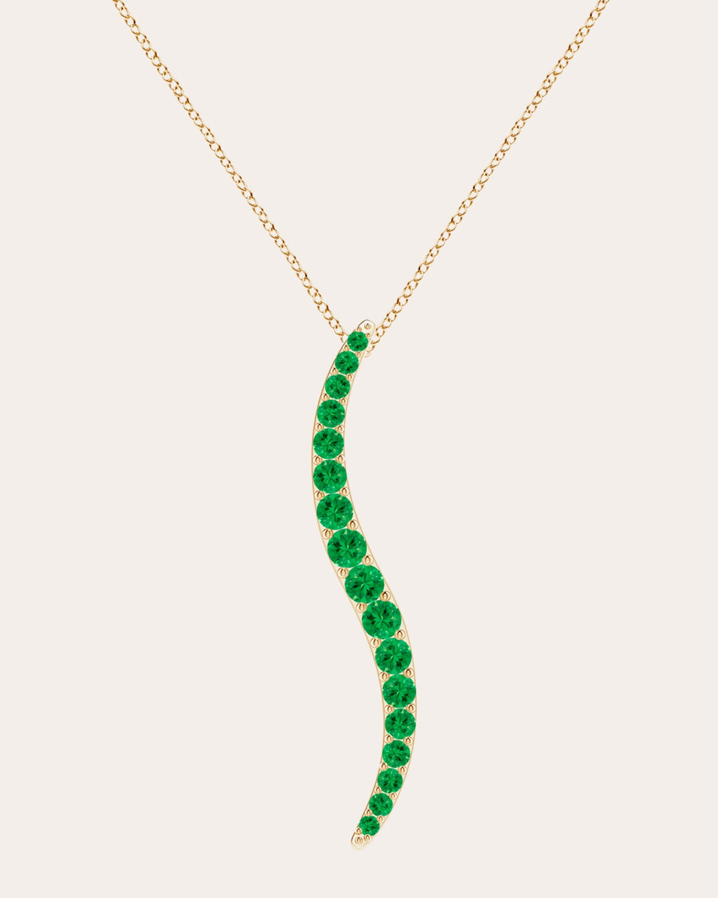 Shangri-La 14K Gold Tsavorite Pendant Necklace