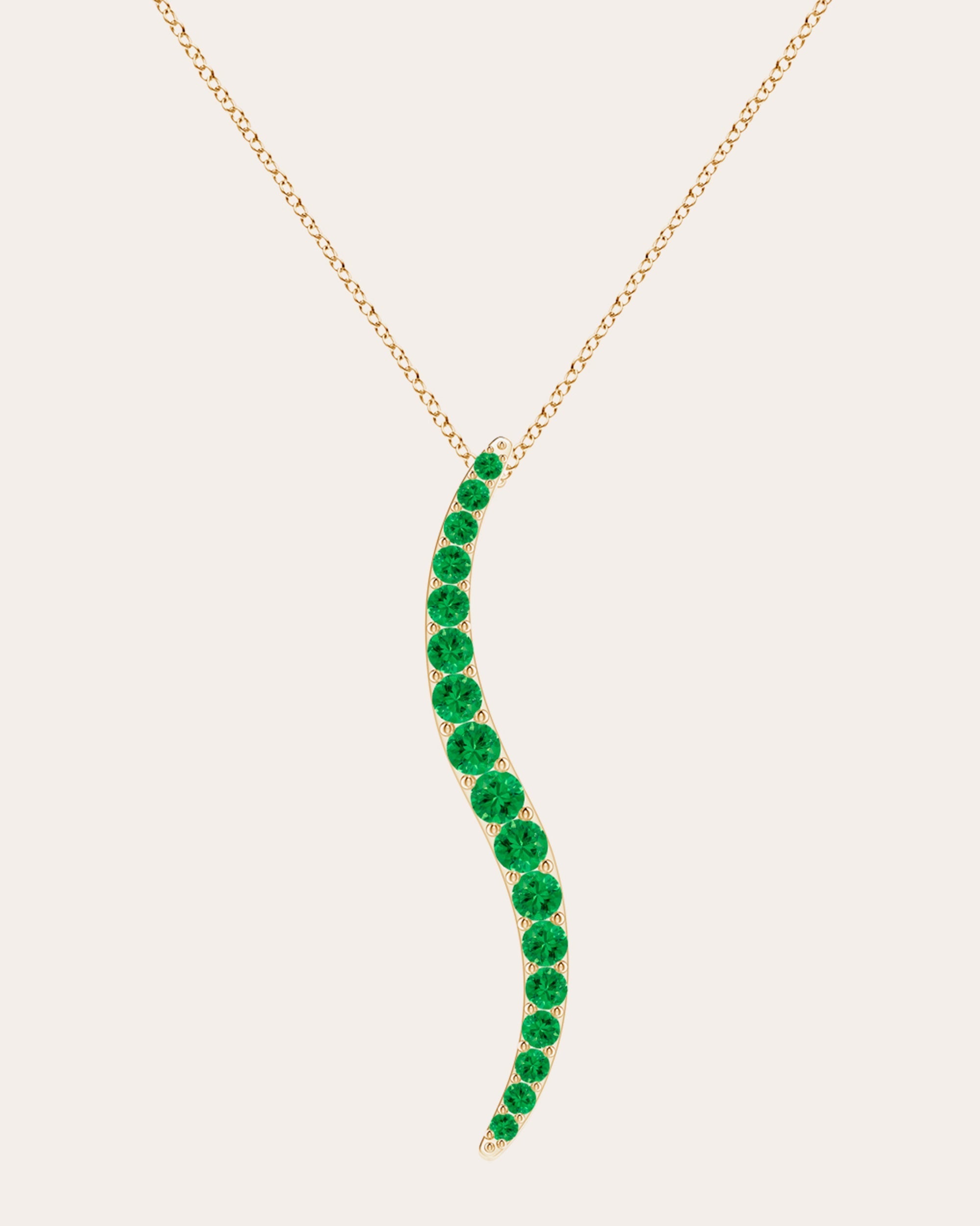 Shangri-La 14K Gold Tsavorite Pendant Necklace