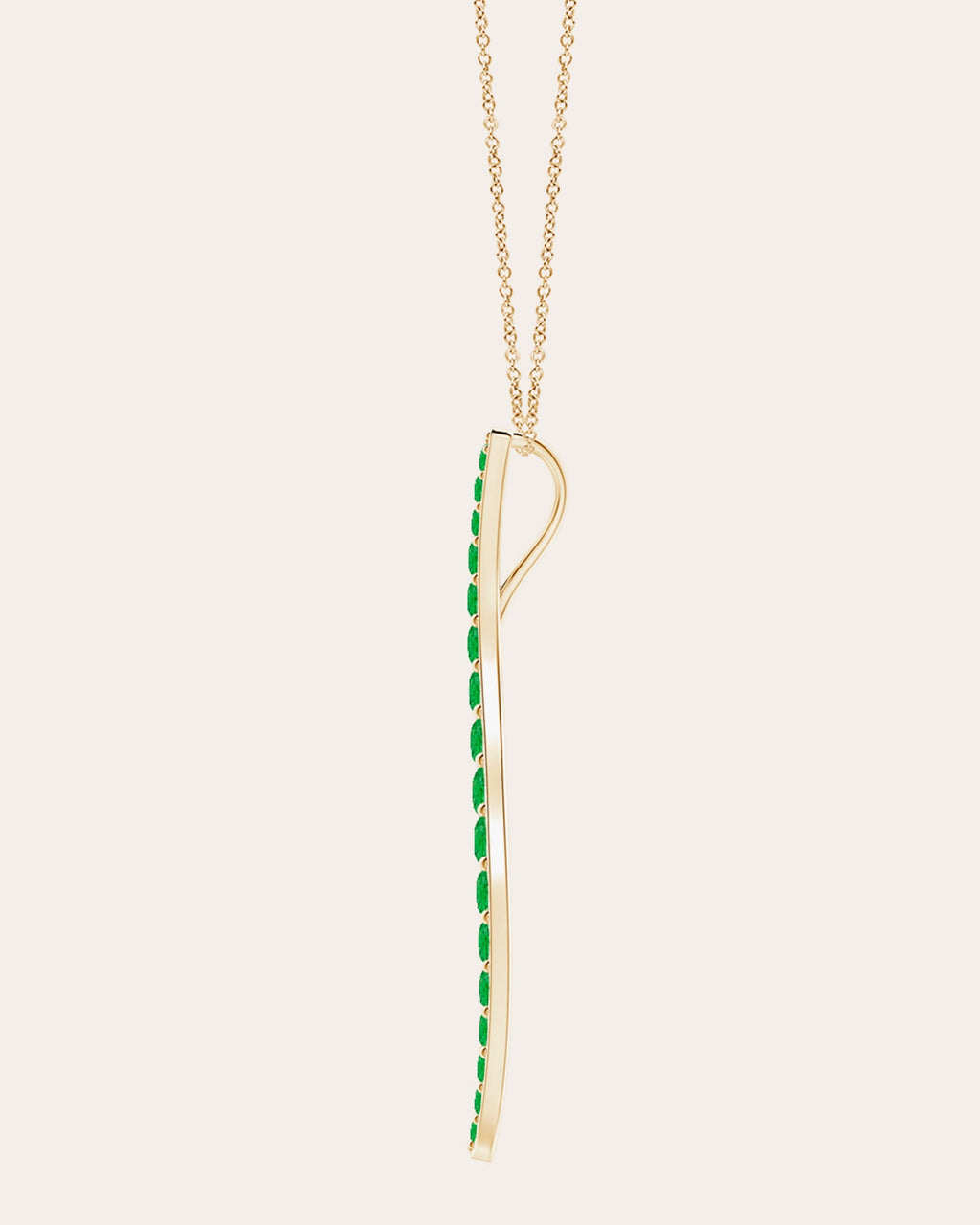 Shangri-La 14K Gold Tsavorite Pendant Necklace