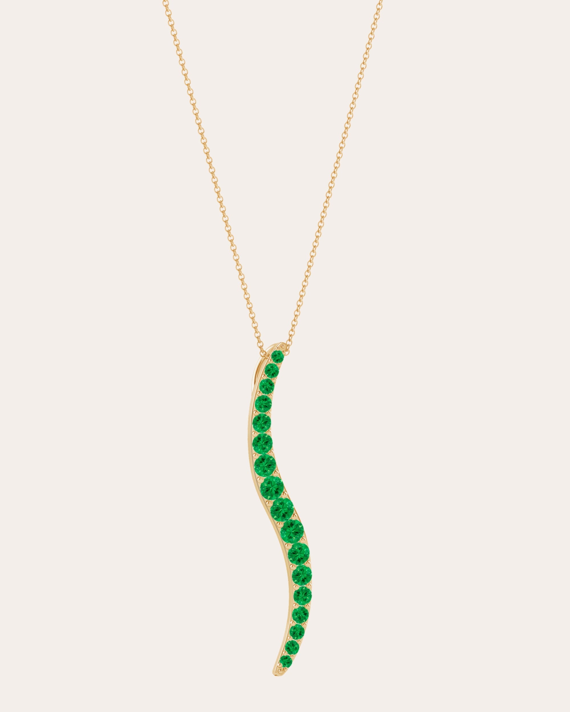 Shangri-La 14K Gold Tsavorite Pendant Necklace