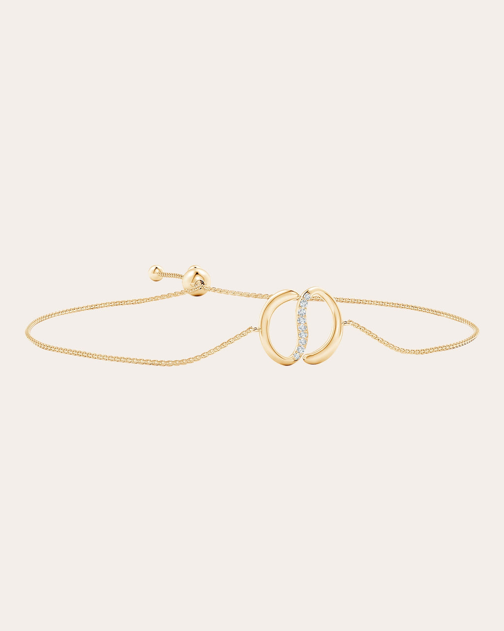 Shangri-La 14K Gold Diamond Yin-Yang Bolo Bracelet