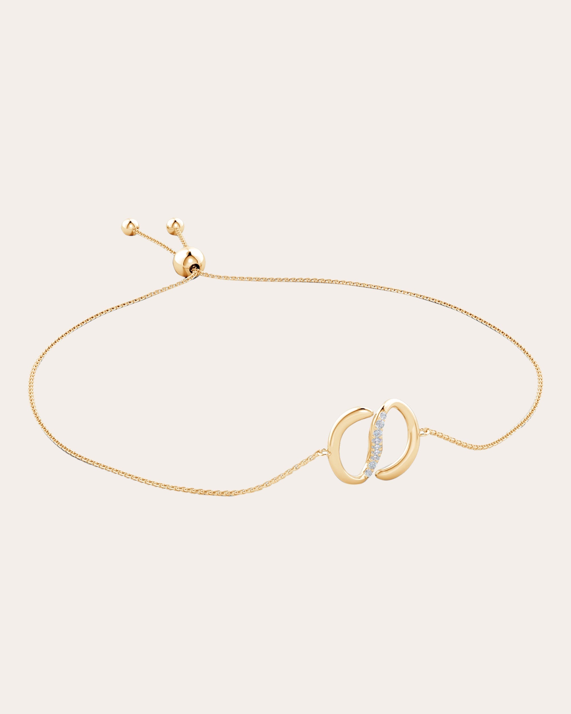 Shangri-La 14K Gold Diamond Yin-Yang Bolo Bracelet