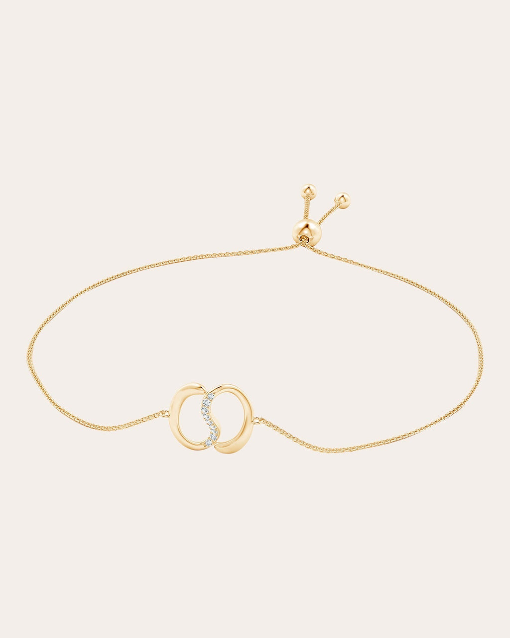 Shangri-La 14K Gold Diamond Yin-Yang Bolo Bracelet