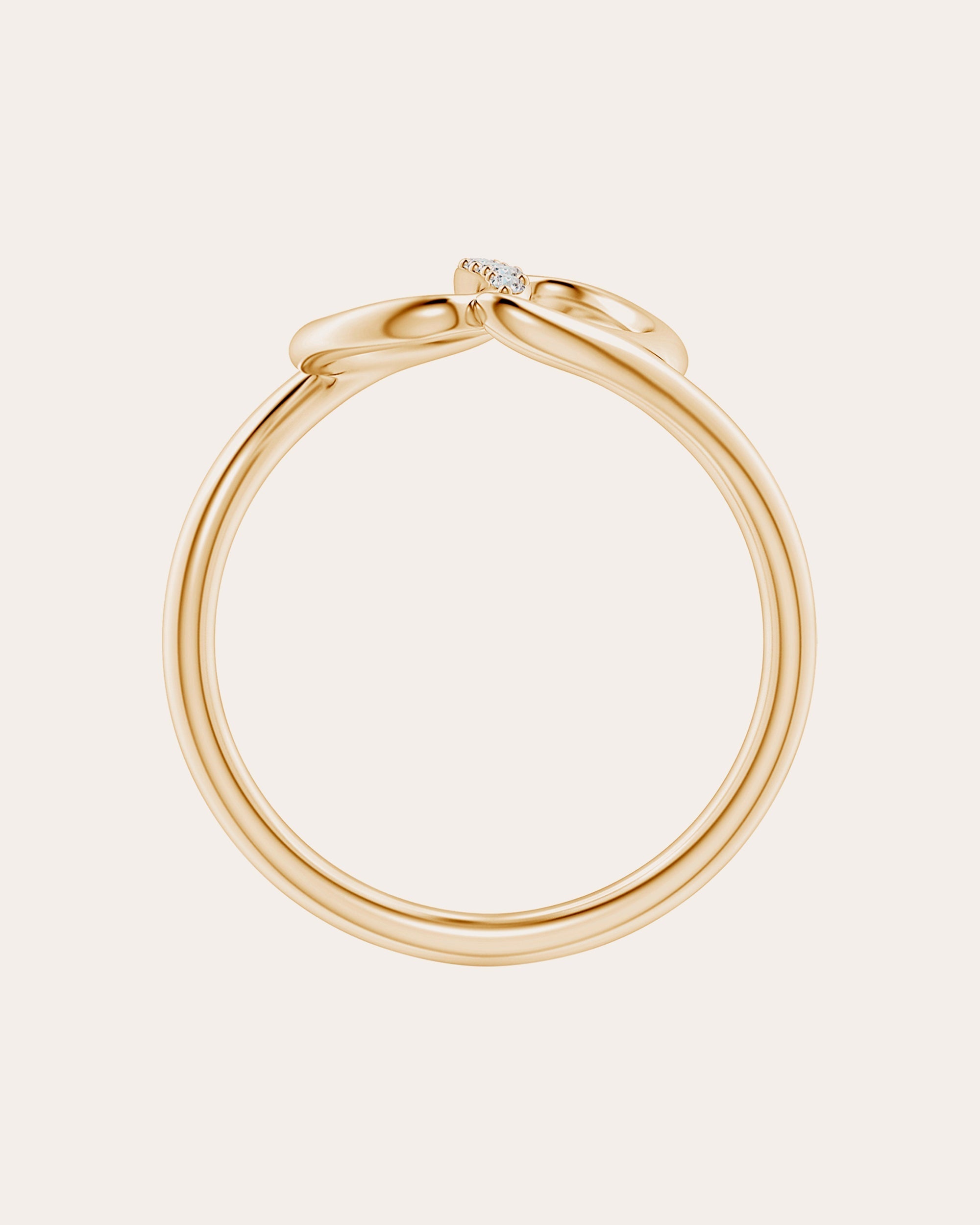 Shangri-La 14K Gold Diamond Yin-Yang Ring