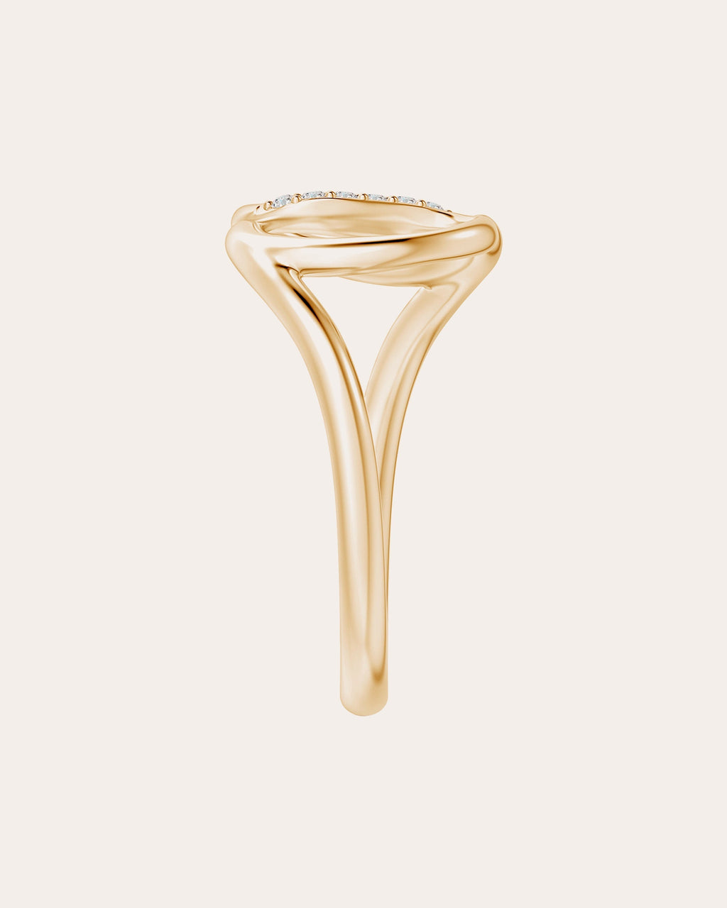 Shangri-La 14K Gold Diamond Yin-Yang Ring
