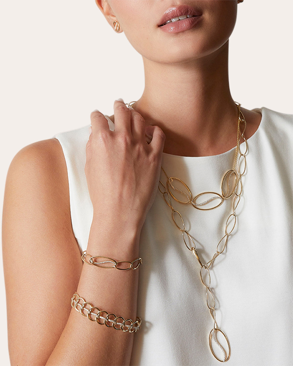 Shangri-La 14K Gold Diamond Yin-Yang Bracelet