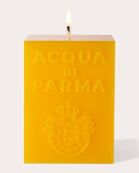 Yellow Cube Candle