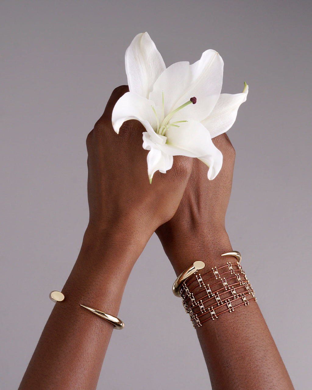 Tooth 18K Gold Cuff