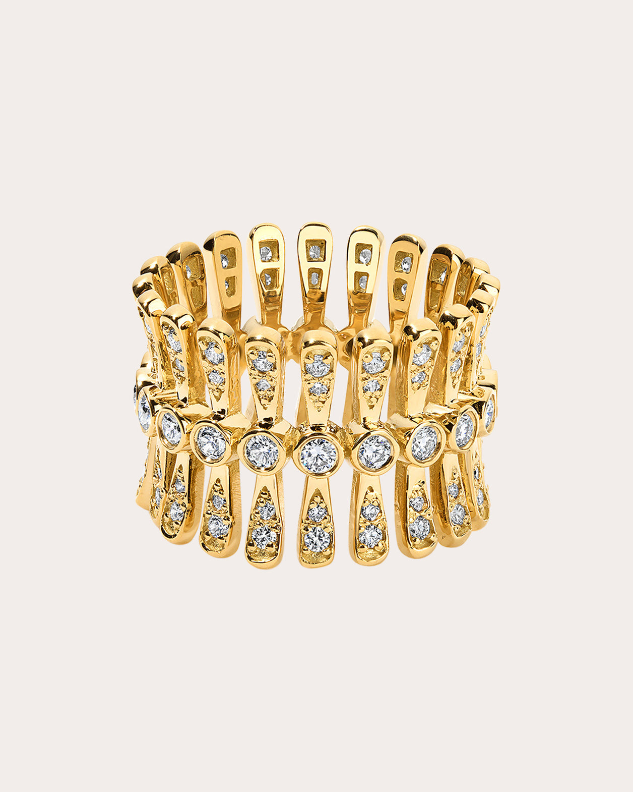 Metropolis 18K Gold Diamond Band Ring