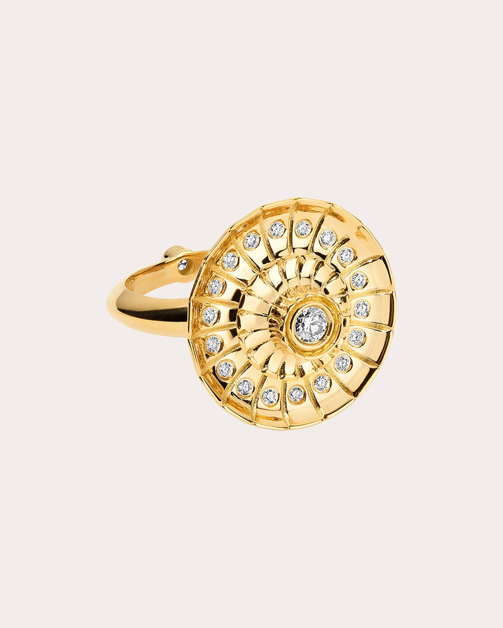 Metropolis 18K Gold Diamond Spinner Ring