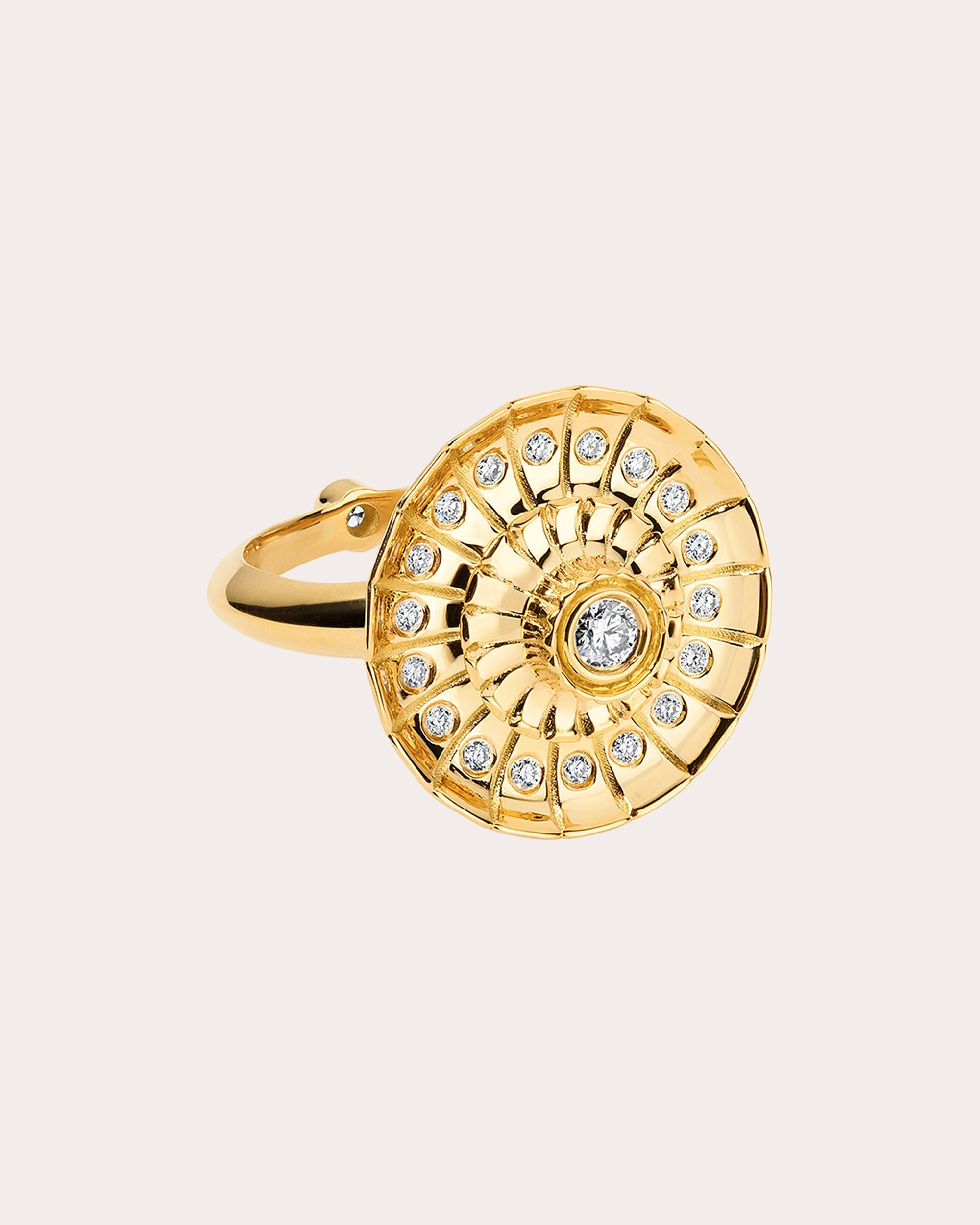 Metropolis 18K Gold Diamond Spinner Ring