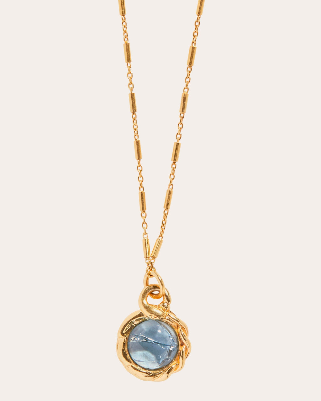 Braided Snake Pendant Necklace