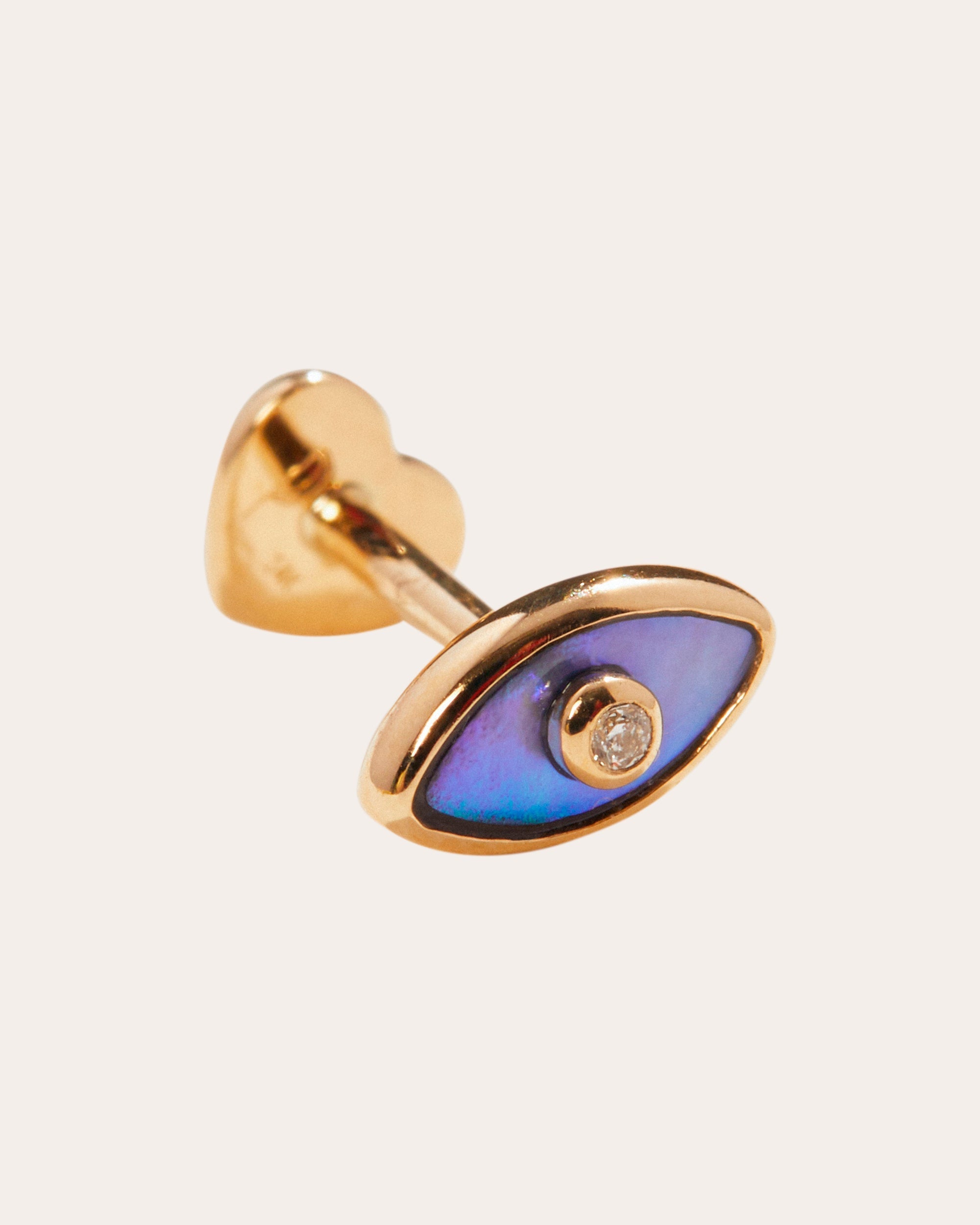 Single Eye Diamond Stud Earring