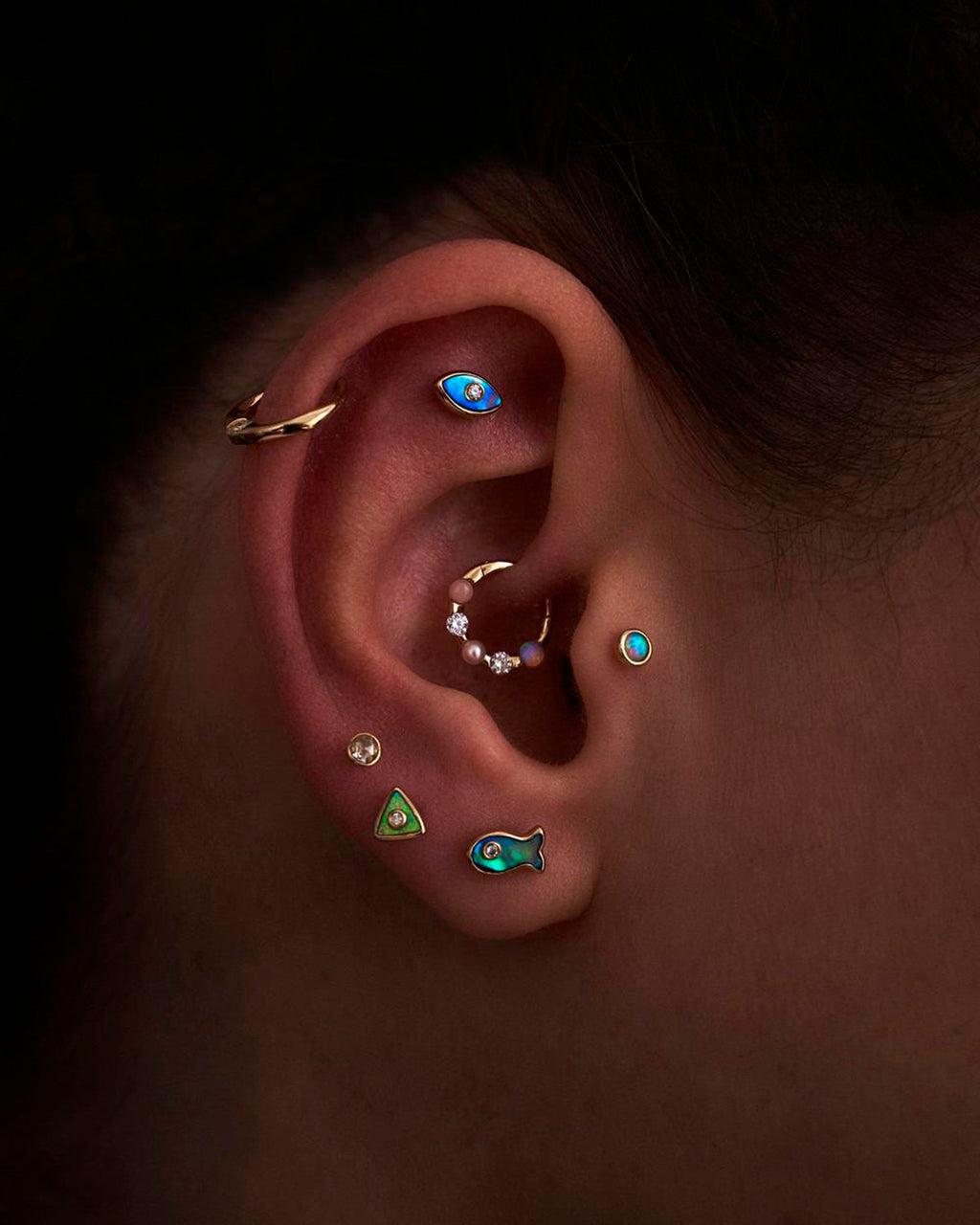 Single Eye Diamond Stud Earring