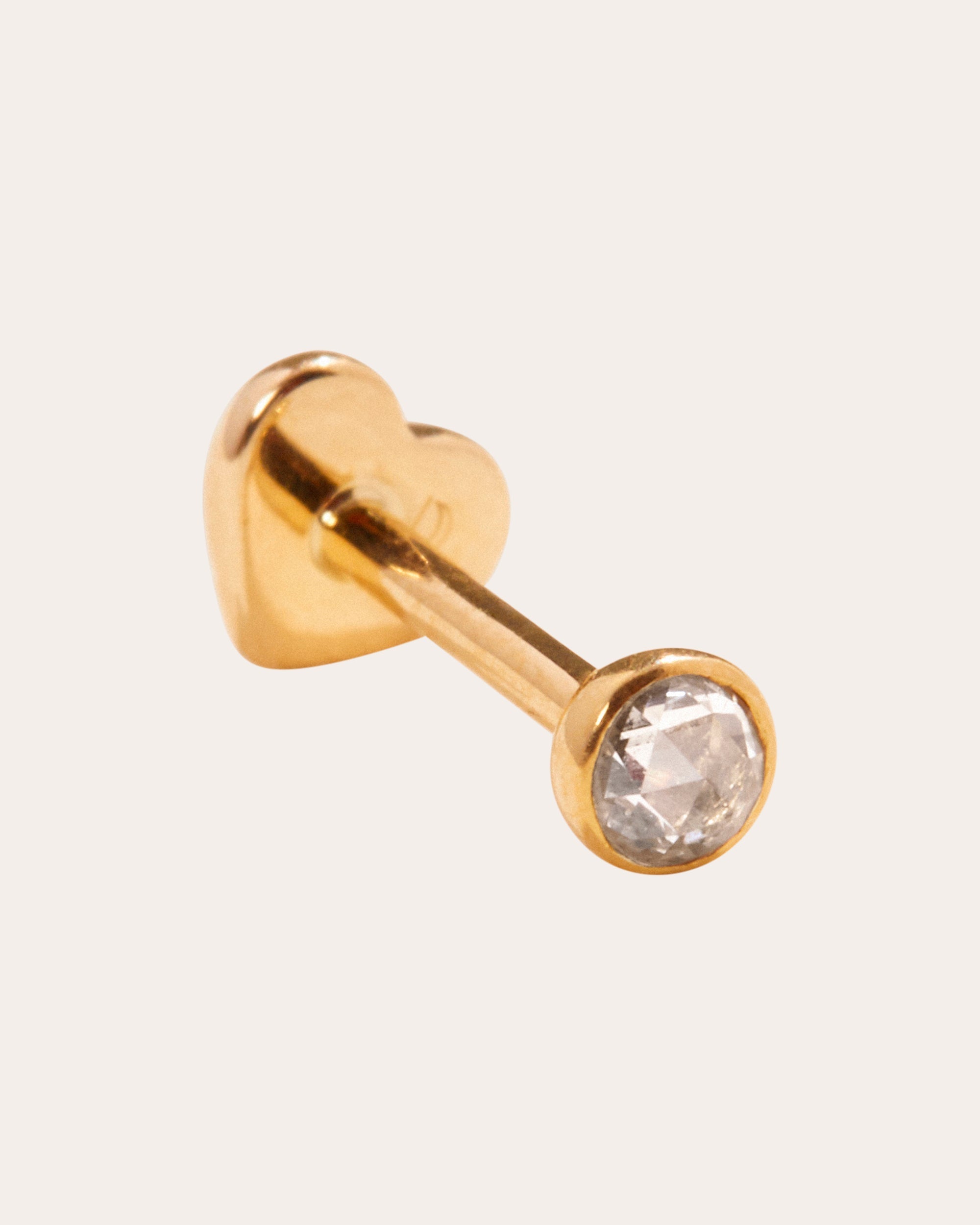 Petite 14K Gold Diamond Single Earring