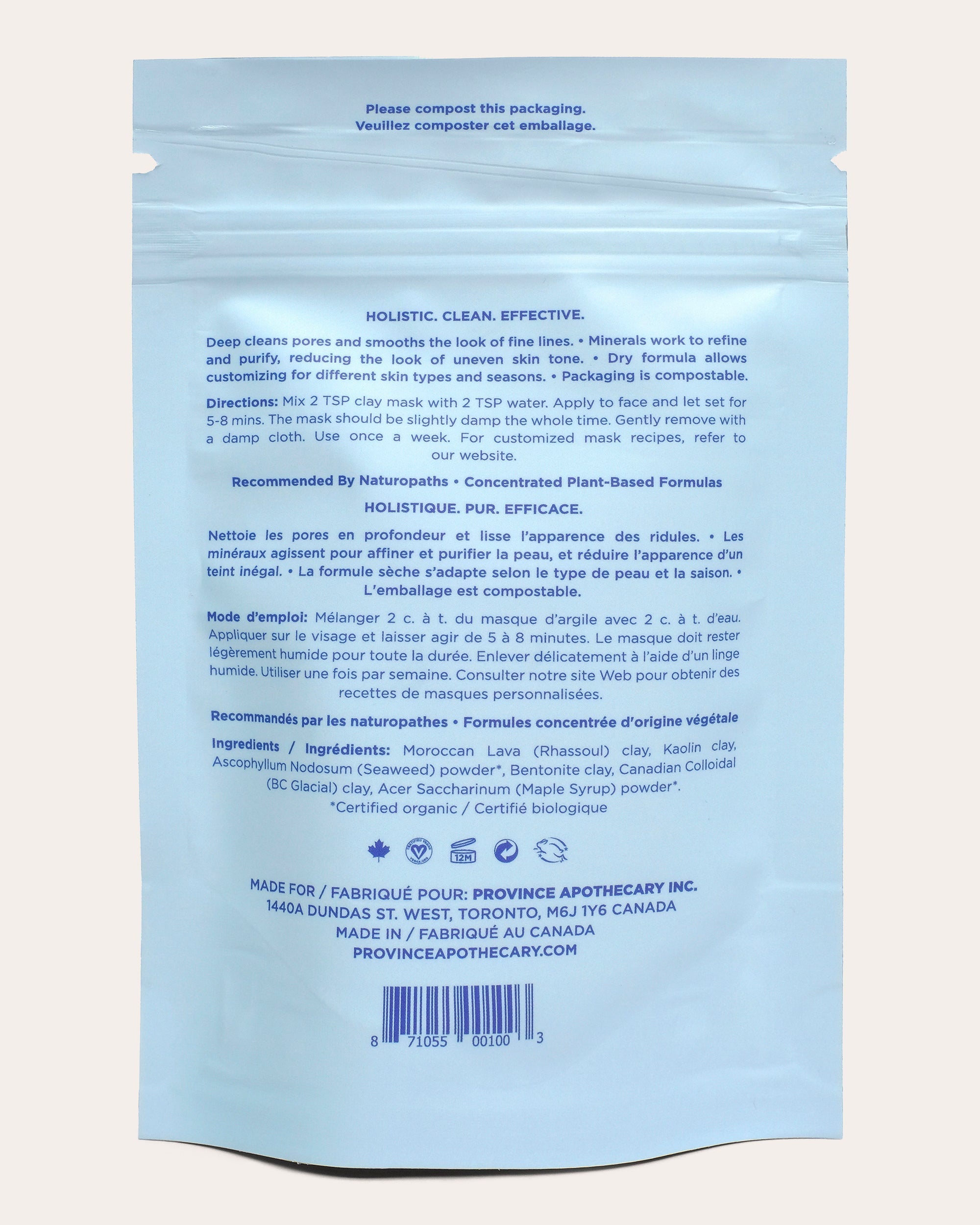 Detoxifying & Clarifying Clay Mask 60g