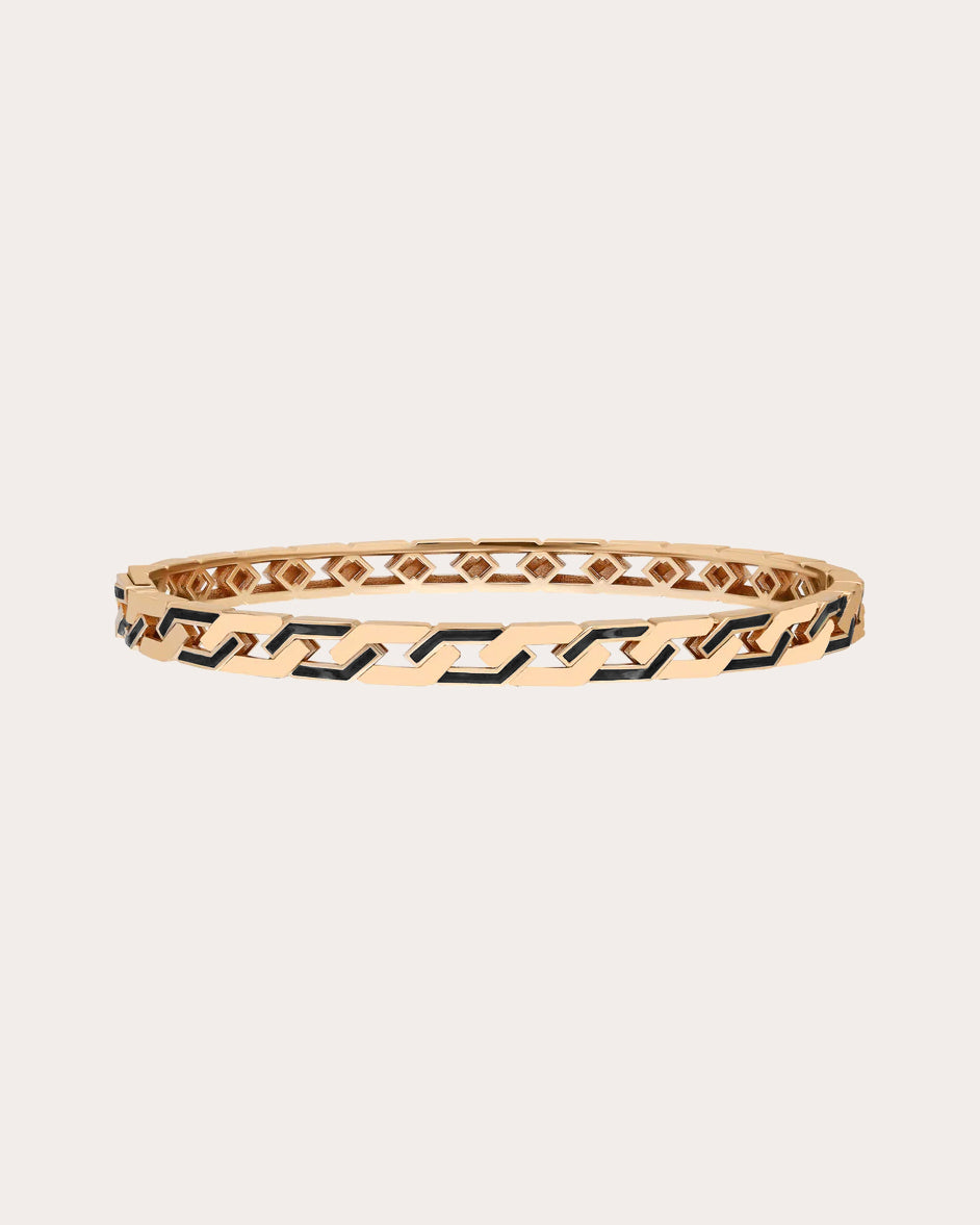 Rebel Naked 18K Gold Enamel Bracelet