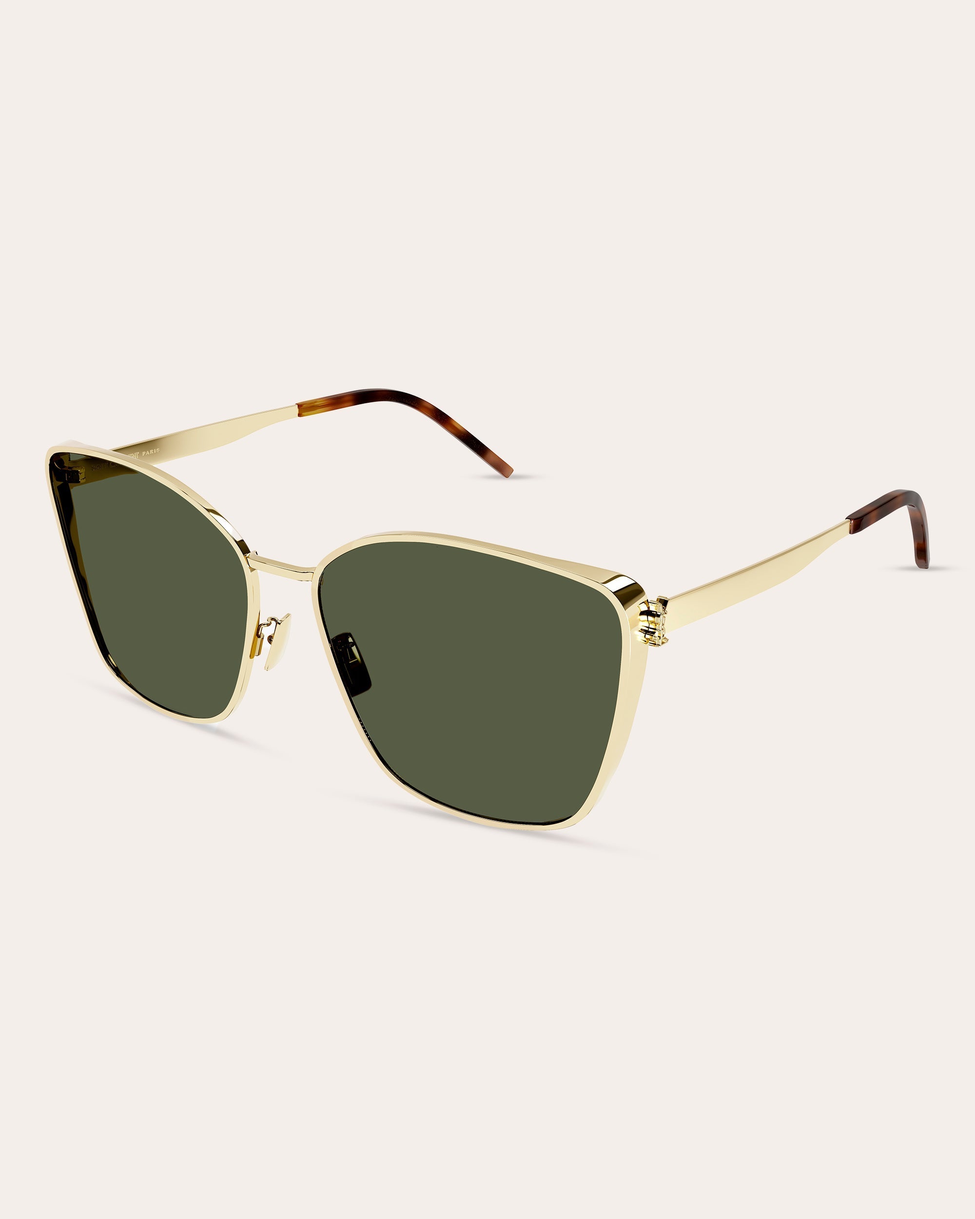 Cat-Eye Gold-Tone Sunglasses