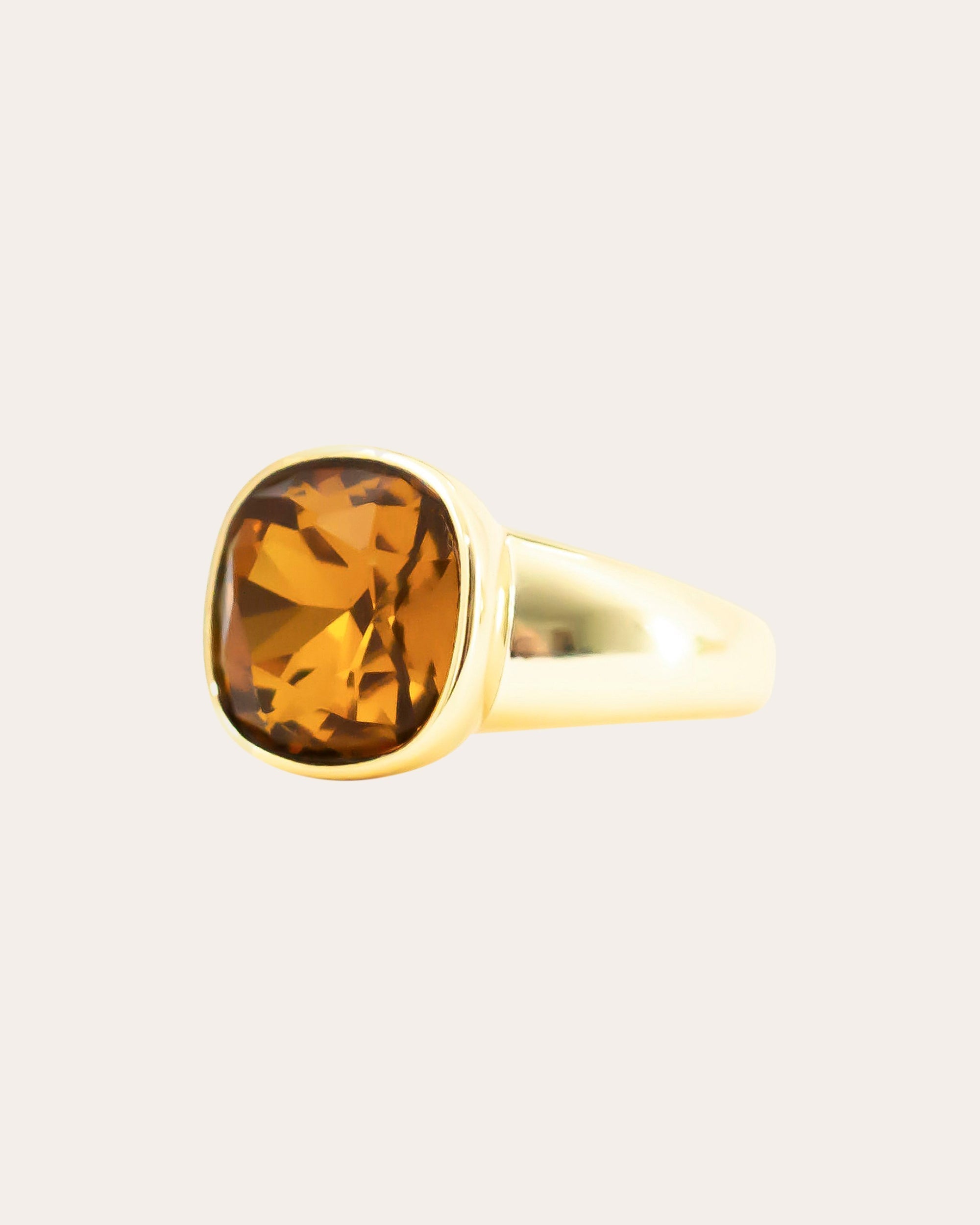 Candy 14K Gold-Plated Swarovski Crystal Ring
