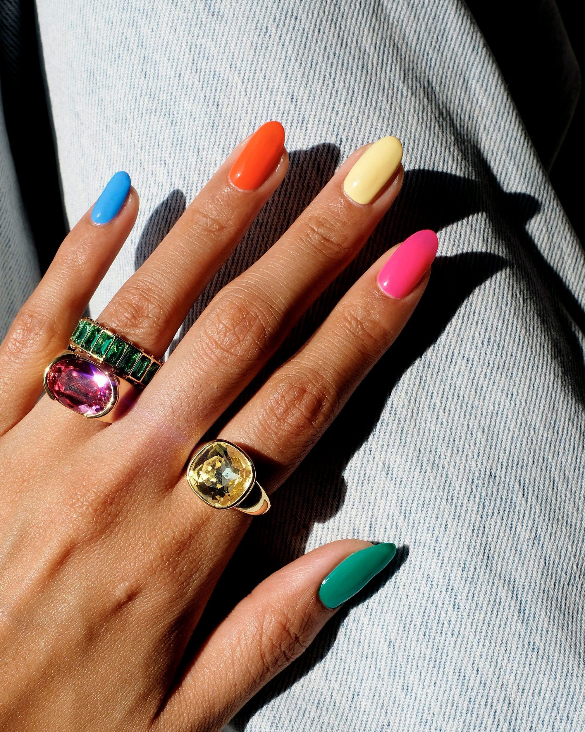 Candy 14K Gold-Plated Swarovski Crystal Ring