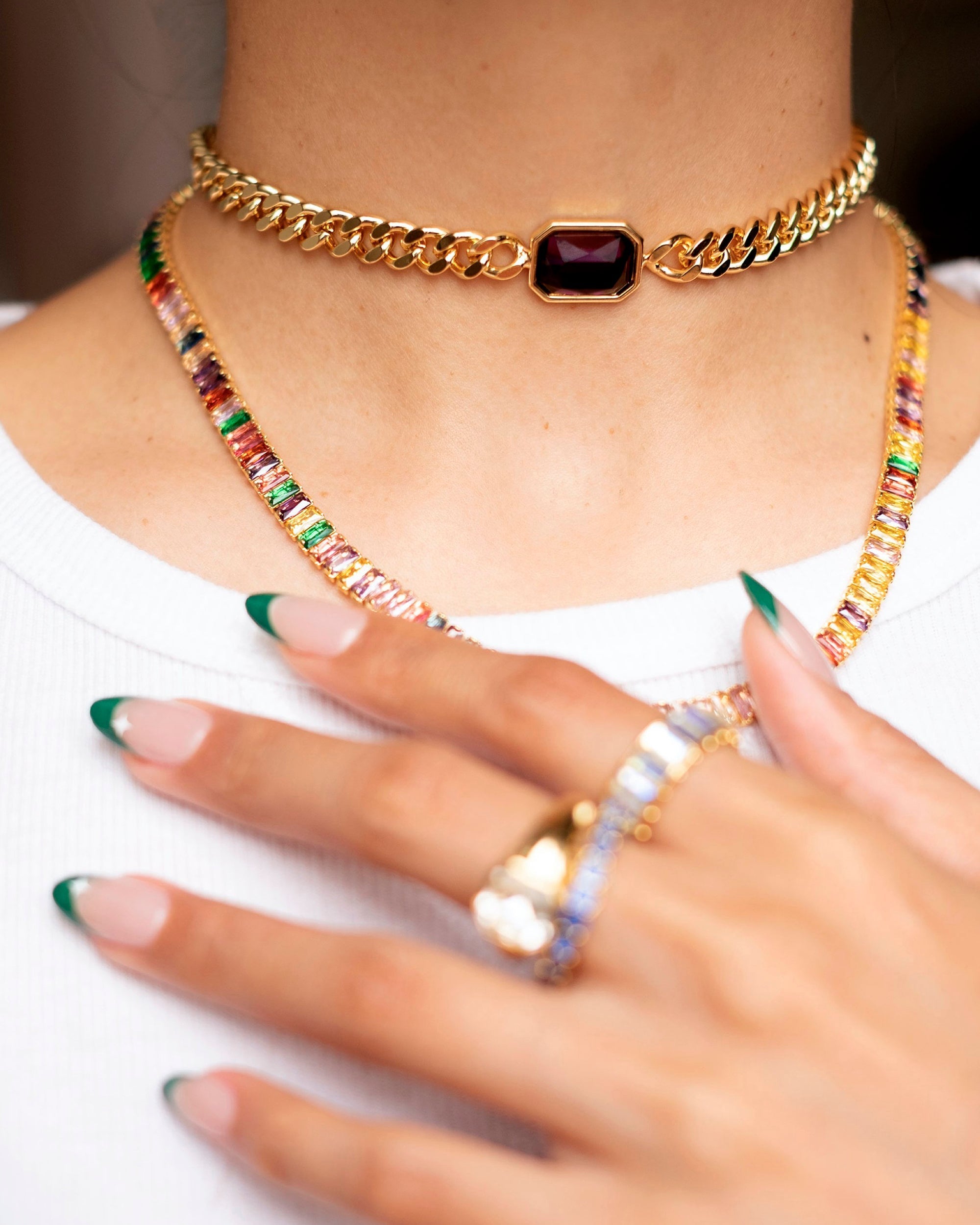 14K Gold-Plated Swarovski Crystal Choker