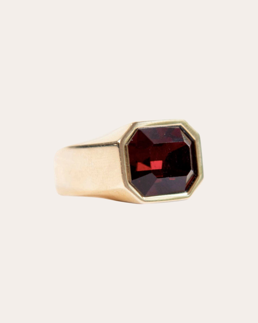 Chunky 14K Gold-Plated Swarovski Crystal Ring