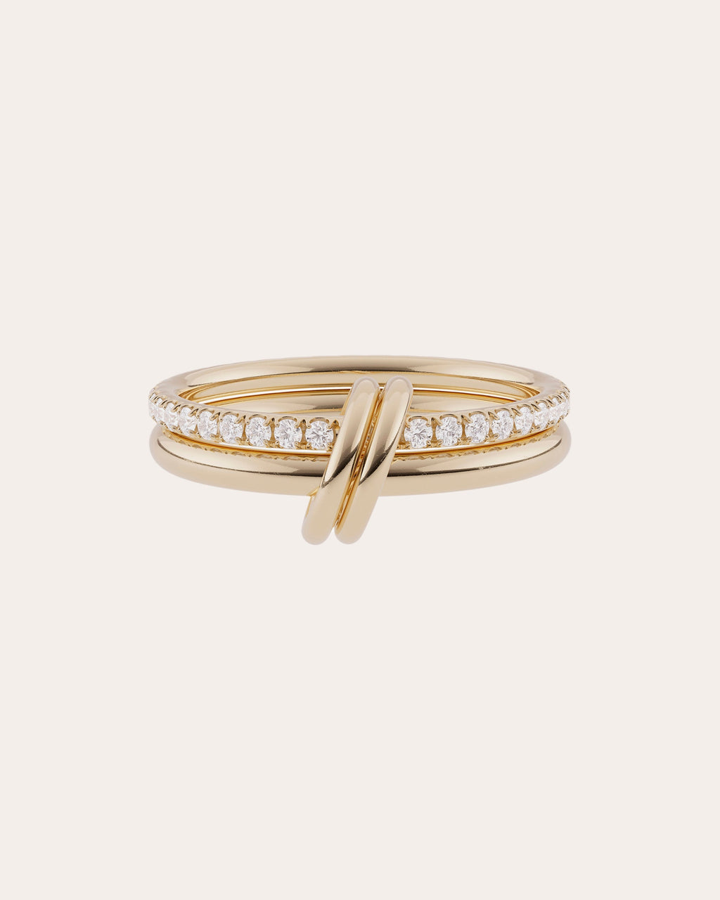 Ceres 18K Gold Diamond Linked Rings