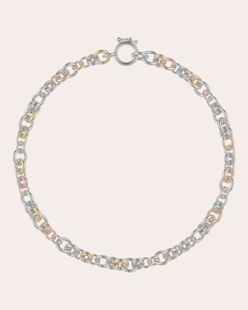 Helio 18K Gold Sterling Silver Chain Bracelet